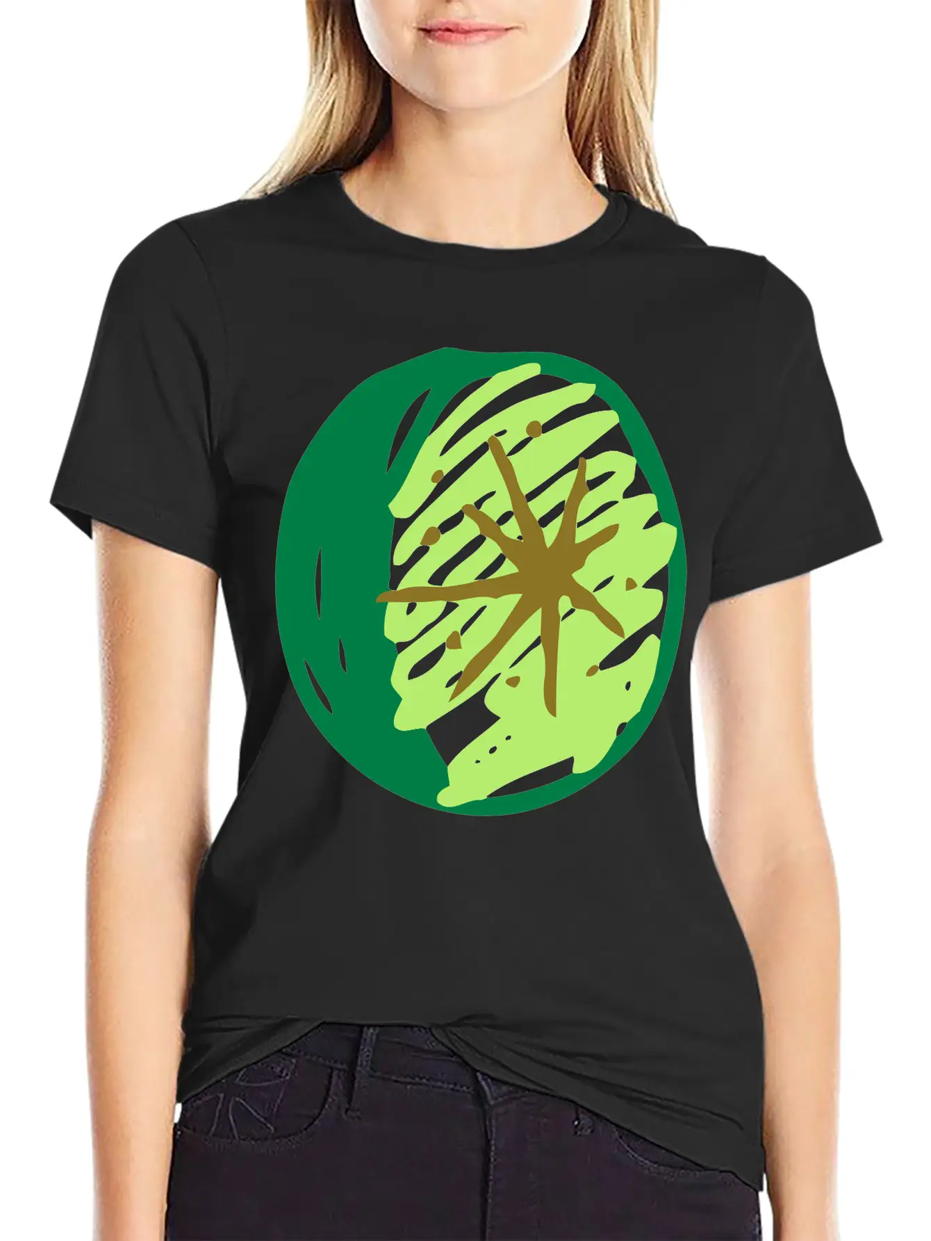 Sketched Lime Essential Cotton Tee For Daily Outfits ¨C Unisex Style