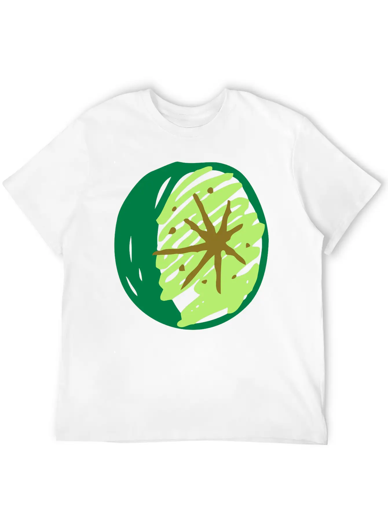 Sketched Lime Essential Cotton Tee For Daily Outfits ¨C Unisex Style