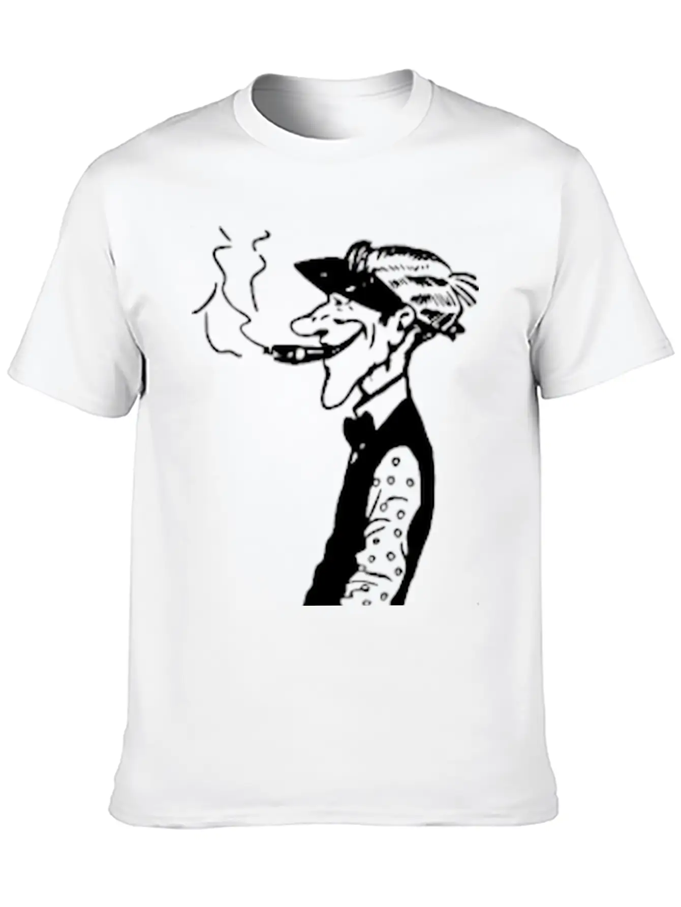 Skinny Man Smokes Basic Graphic T-Shirt ¨C Daily Comfort In Soft Cotton
