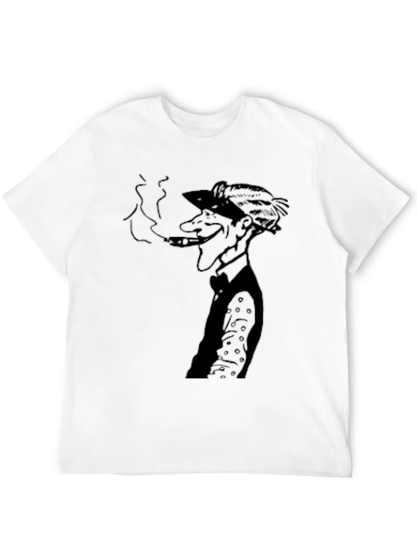 Skinny Man Smokes Basic Graphic T-Shirt ¨C Daily Comfort In Soft Cotton