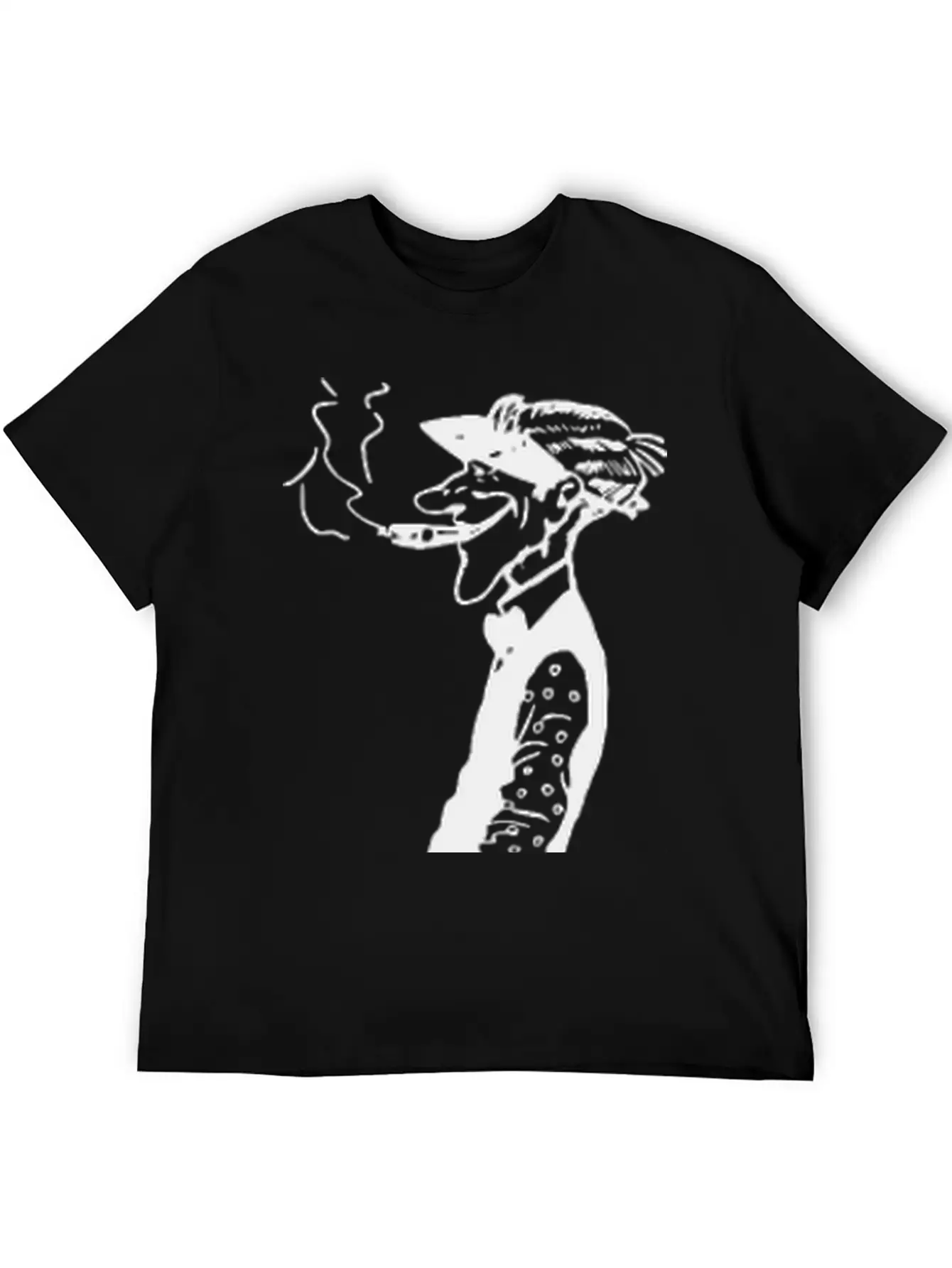 Skinny Man Smokes Basic Graphic T-Shirt ¨C Daily Comfort In Soft Cotton