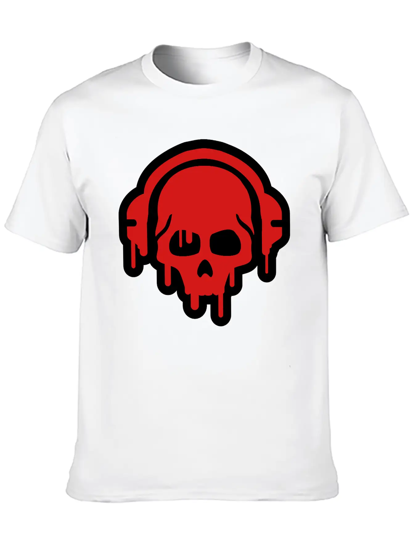 Skull_paint__f2 Basic Graphic T-Shirt ¨C Daily Comfort In Soft Cotton