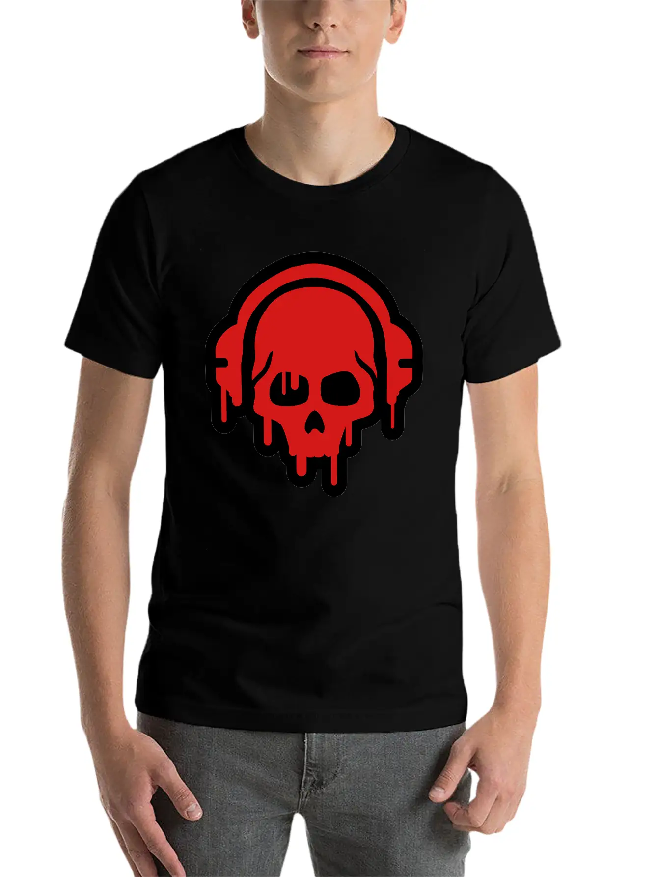Skull_paint__f2 Basic Graphic T-Shirt ¨C Daily Comfort In Soft Cotton