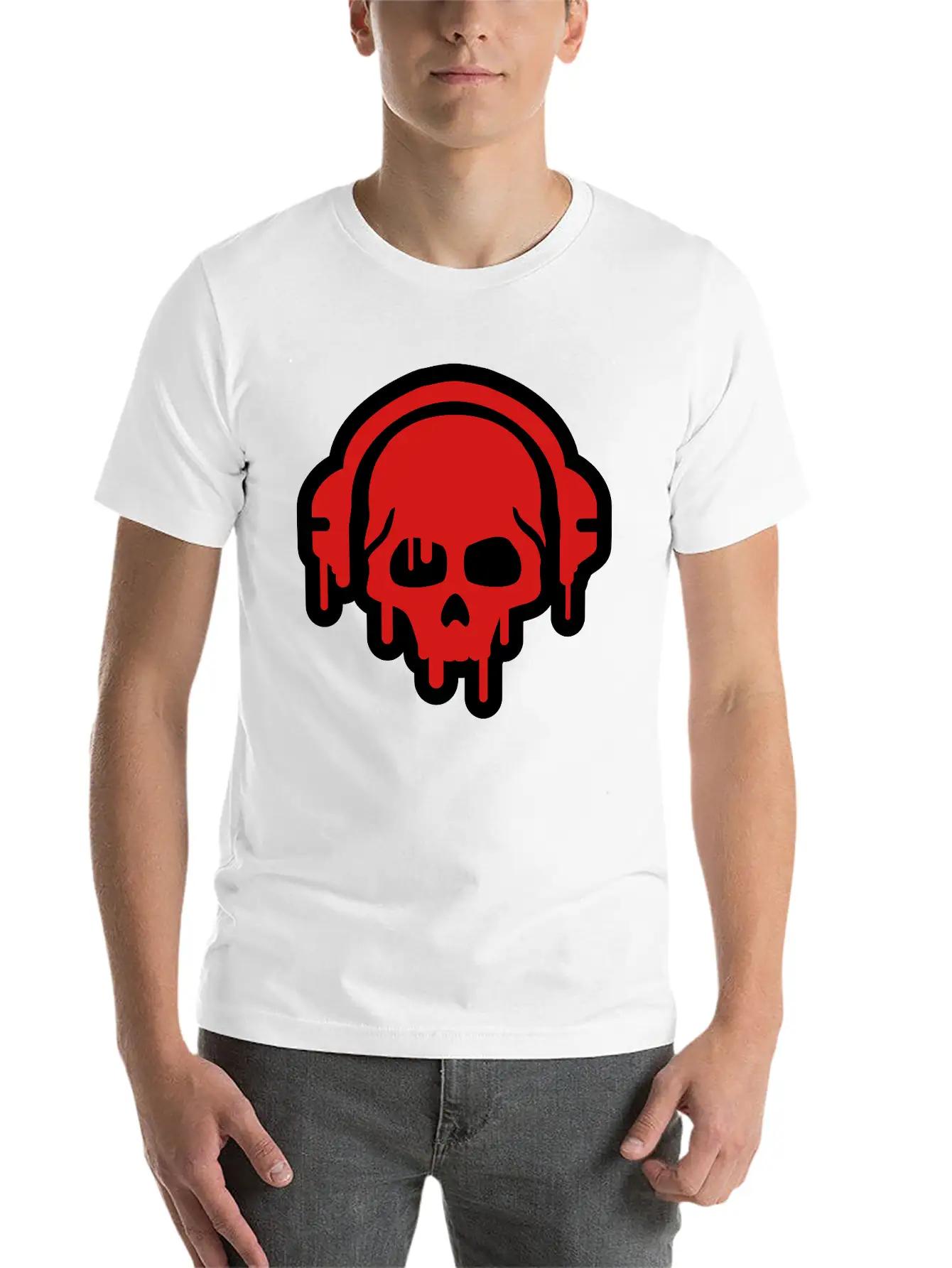 Skull_paint__f2 Basic Graphic T-Shirt ¨C Daily Comfort In Soft Cotton