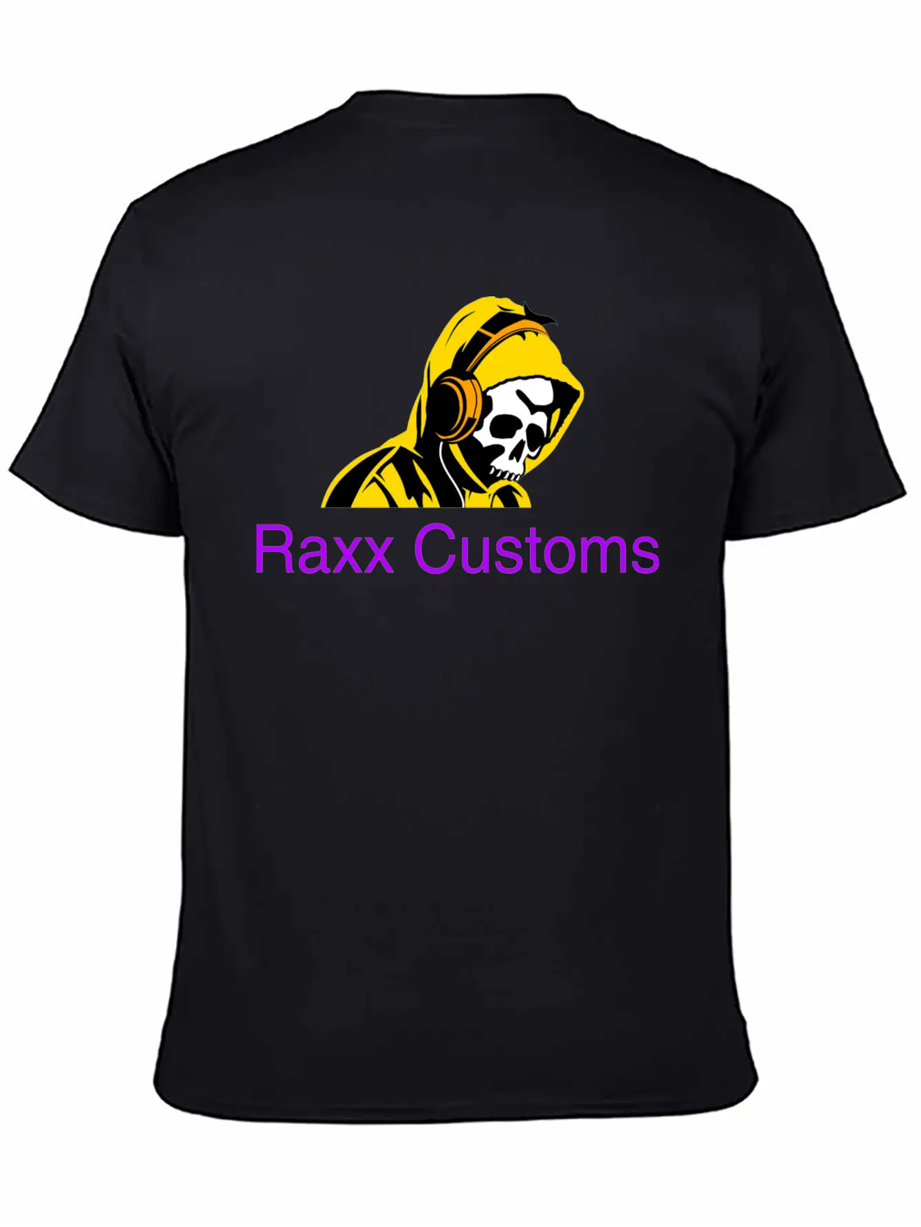 SKULL RAXX CUSTOMS Logo Yellow Basic Graphic T-Shirt ¨C Daily Comfort In Soft Cotton
