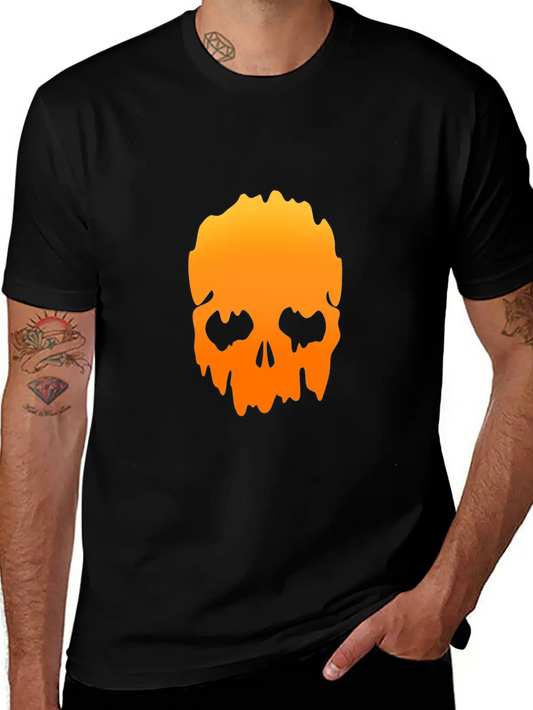 Skull With Colour Gradient Soft Cotton Short Sleeve Tee ¨C Unisex Wardrobe Staple