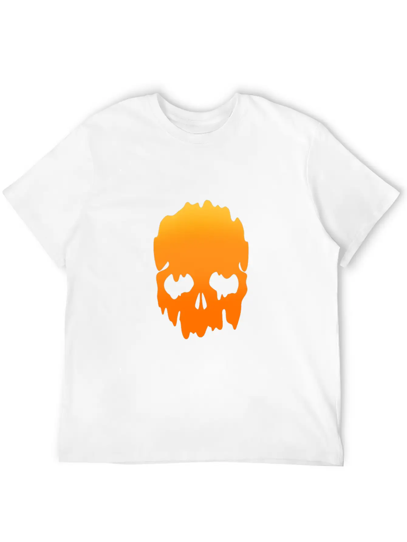 Skull With Colour Gradient Soft Cotton Short Sleeve Tee ¨C Unisex Wardrobe Staple