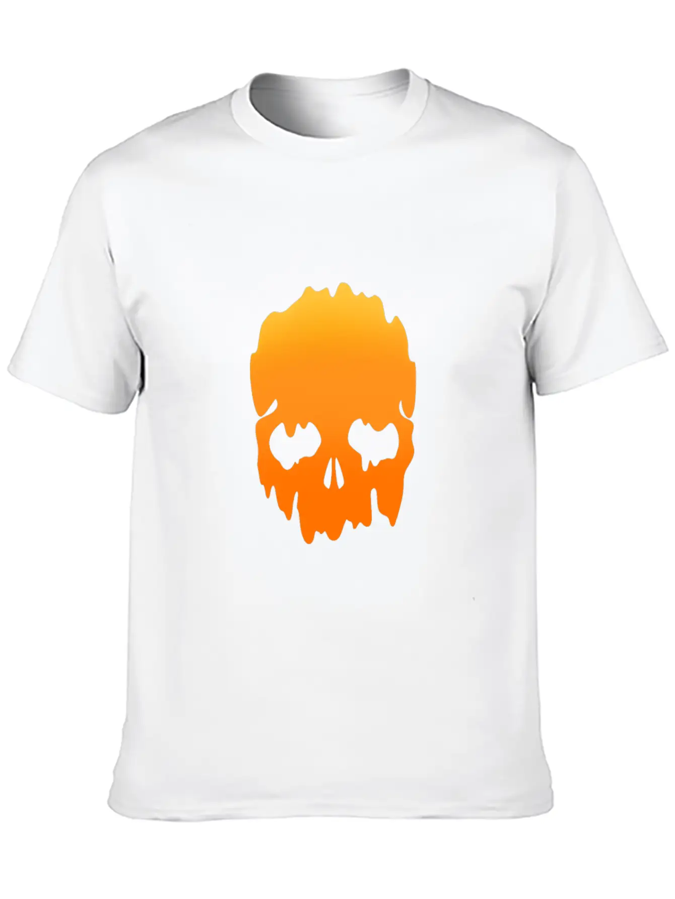 Skull With Colour Gradient Soft Cotton Short Sleeve Tee ¨C Unisex Wardrobe Staple