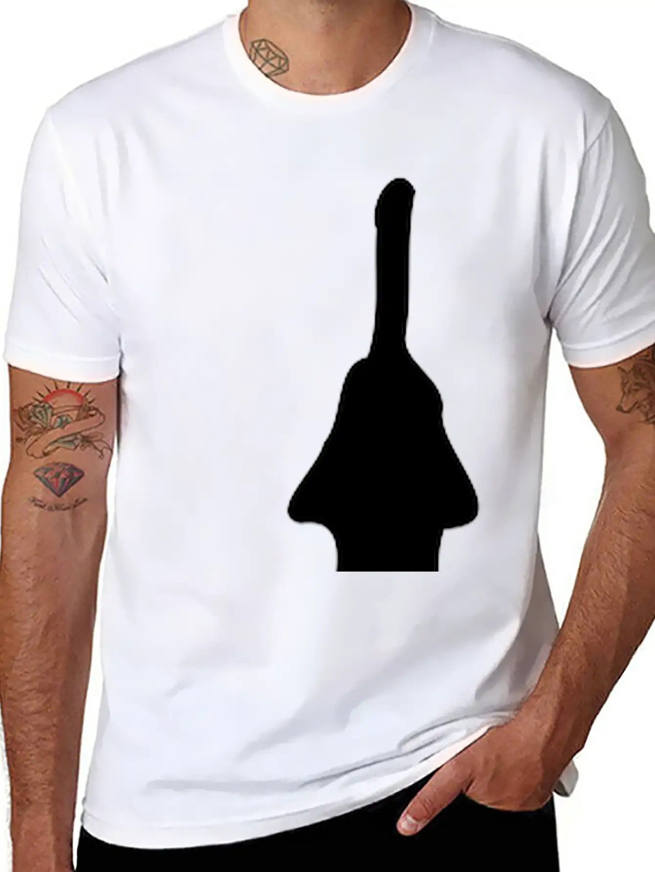 Skytree Doodle Essential Cotton Tee For Daily Outfits ¨C Unisex Style