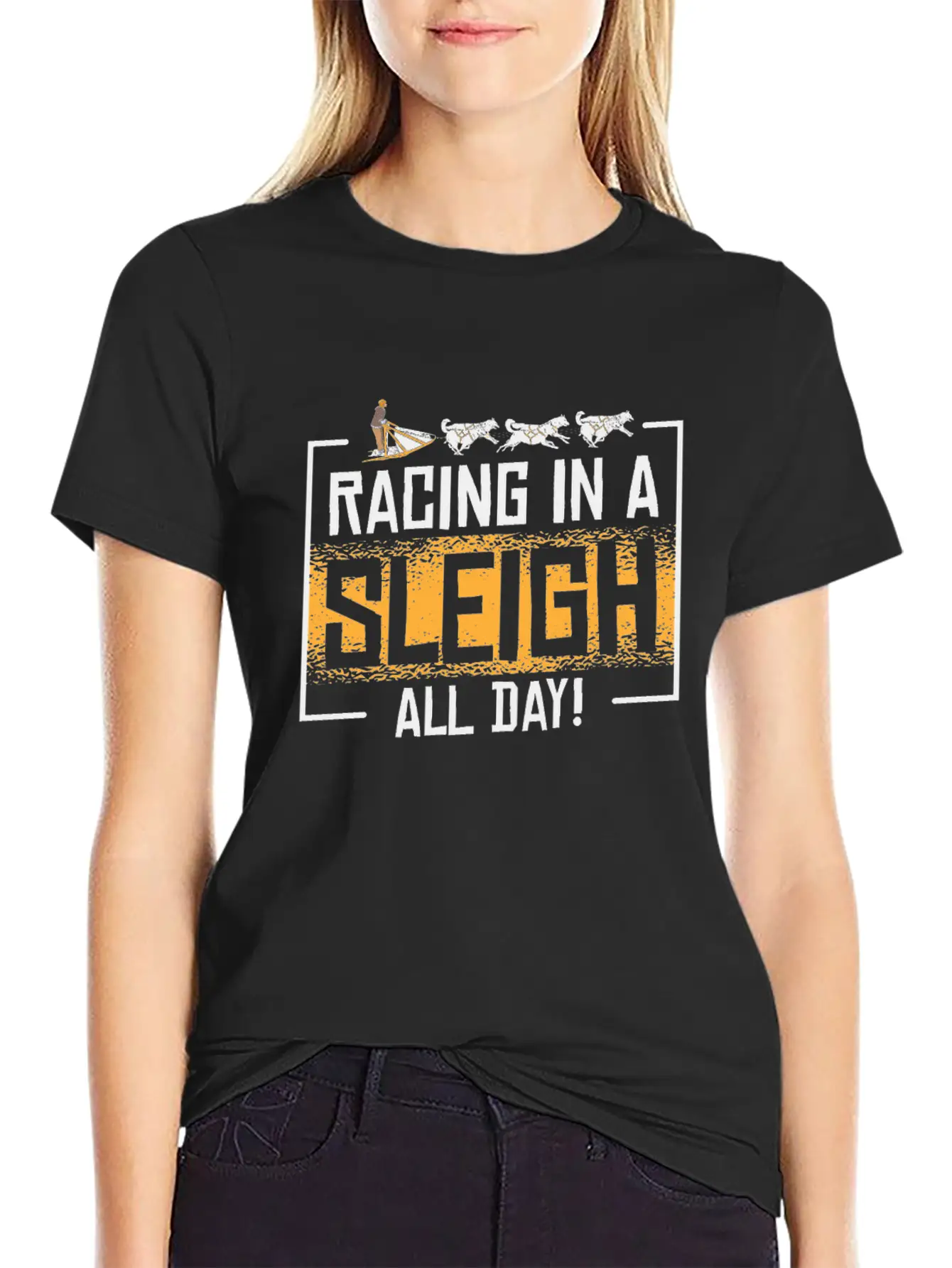 Sledding Sled Dog Racing In A Sleigh Alaskan Soft Cotton Short Sleeve Tee ¨C Unisex Wardrobe Staple