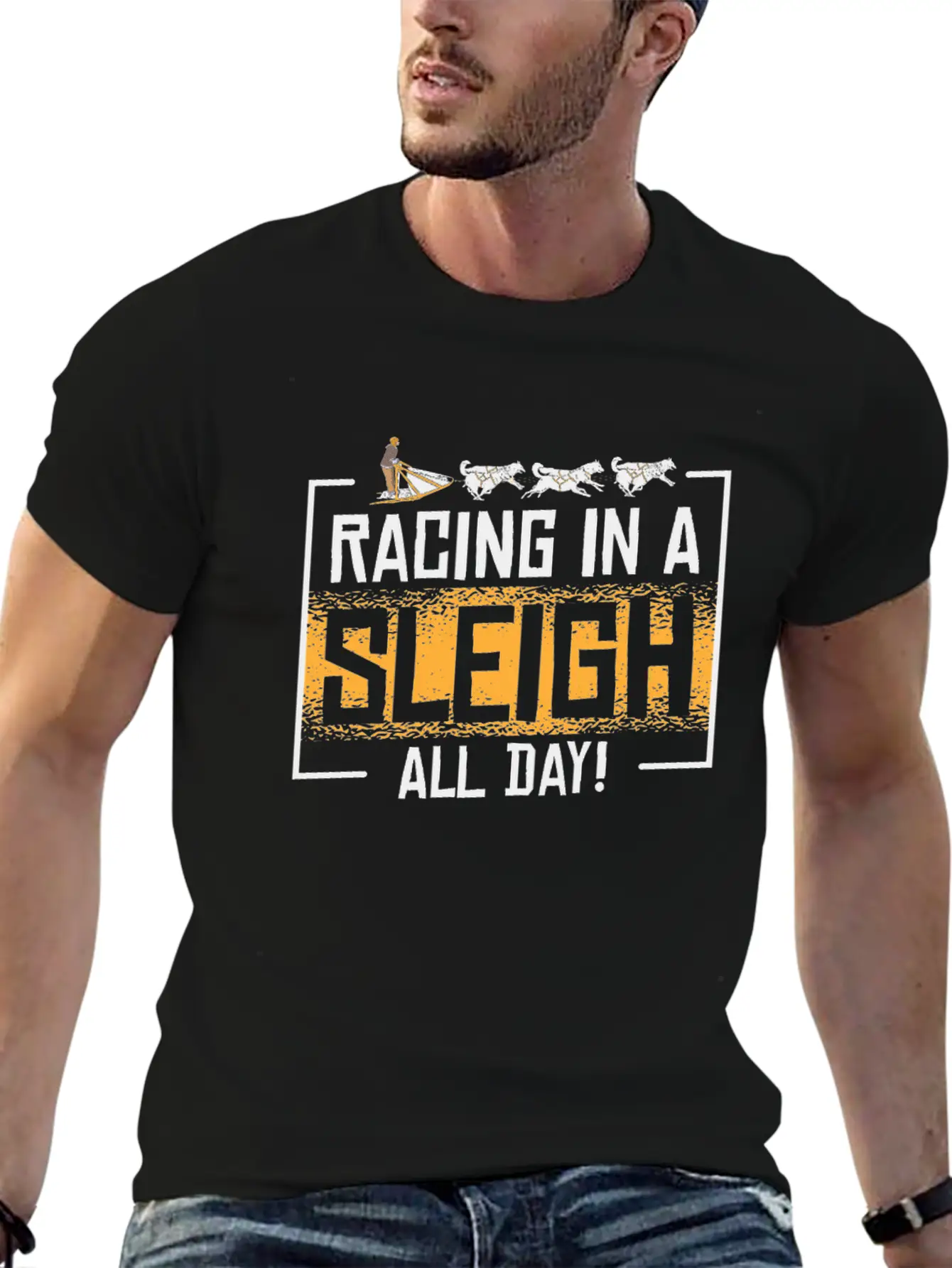 Sledding Sled Dog Racing In A Sleigh Alaskan Soft Cotton Short Sleeve Tee ¨C Unisex Wardrobe Staple