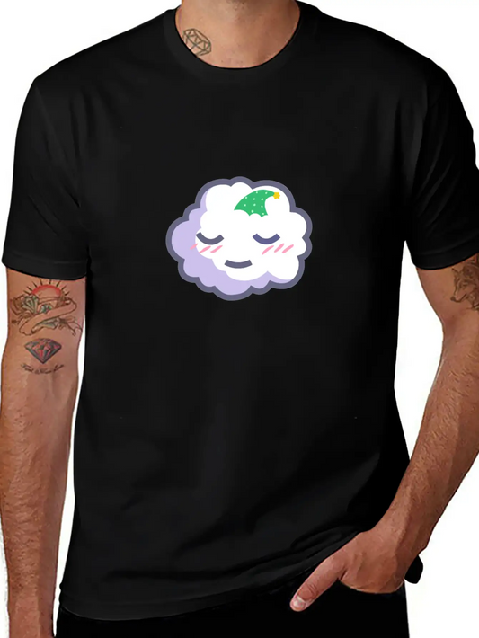 Sleepy Cloud Essential Cotton Tee For Daily Outfits ¨C Unisex Style