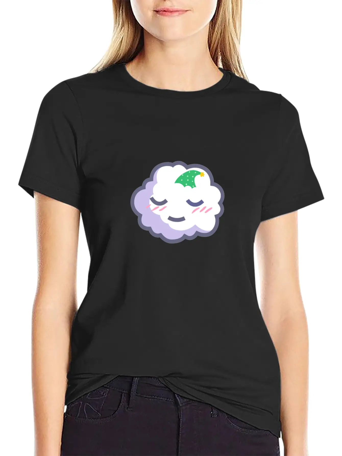 Sleepy Cloud Essential Cotton Tee For Daily Outfits ¨C Unisex Style