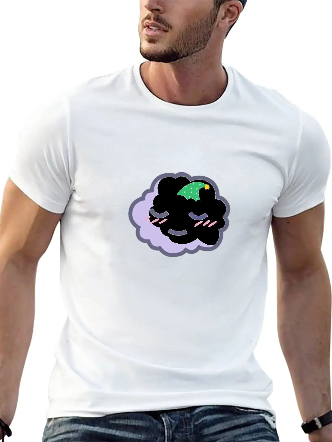 Sleepy Cloud Essential Cotton Tee For Daily Outfits ¨C Unisex Style