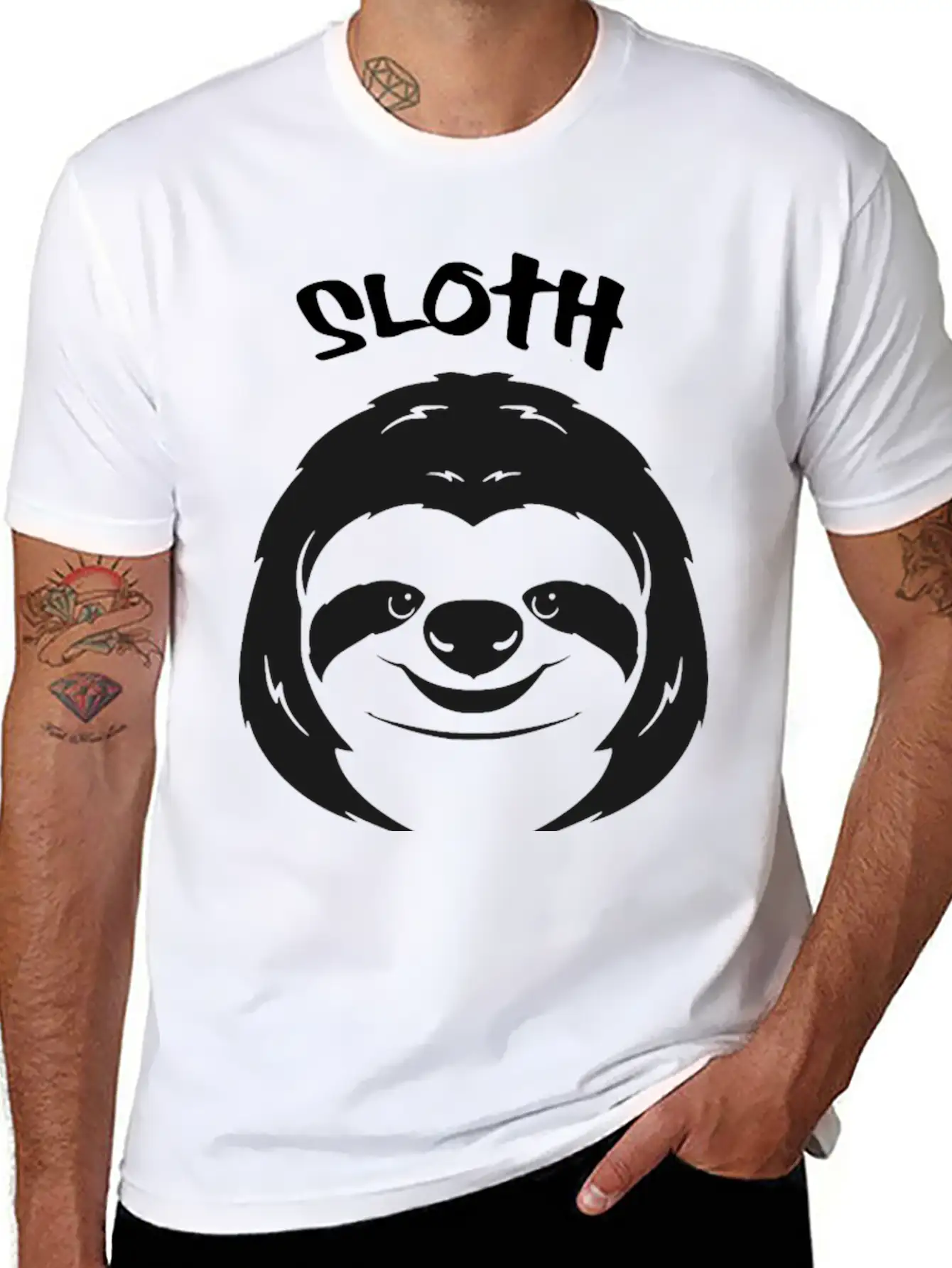 Sloth Life Lazy Chill Relax Sloths Laziness Gift Basic Graphic T-Shirt ¨C Daily Comfort In Soft Cotton
