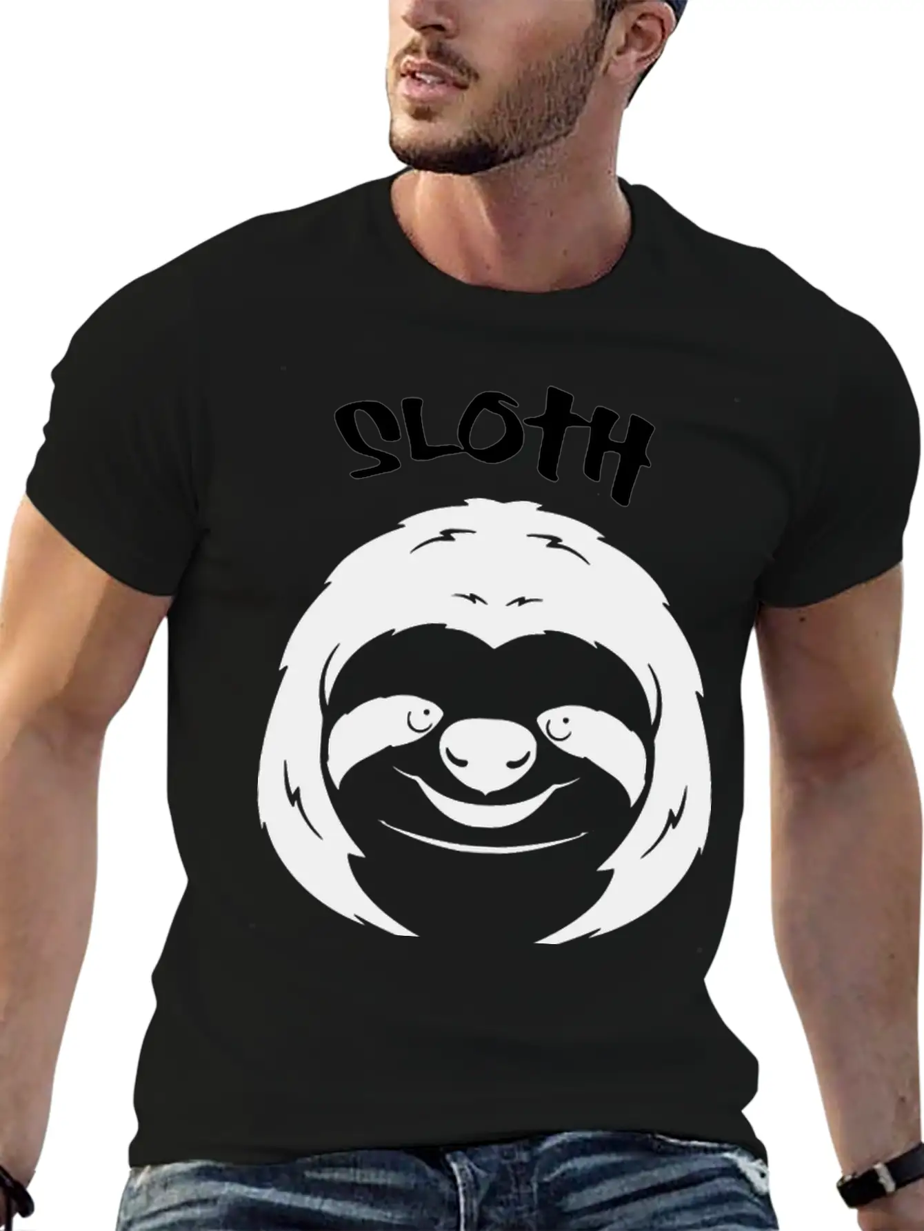 Sloth Life Lazy Chill Relax Sloths Laziness Gift Basic Graphic T-Shirt ¨C Daily Comfort In Soft Cotton
