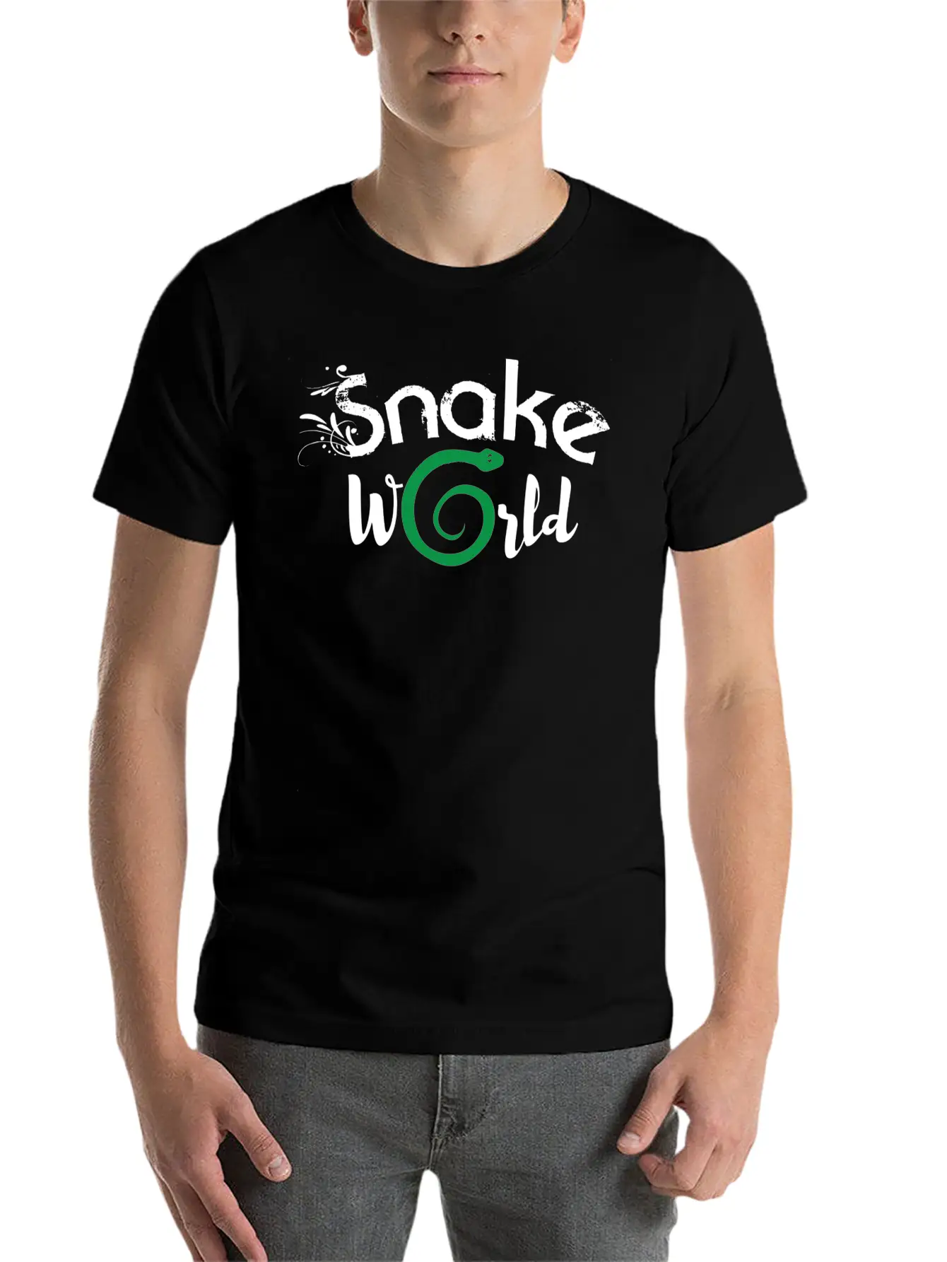 Snake Essential Cotton Tee For Daily Outfits ¨C Unisex Style