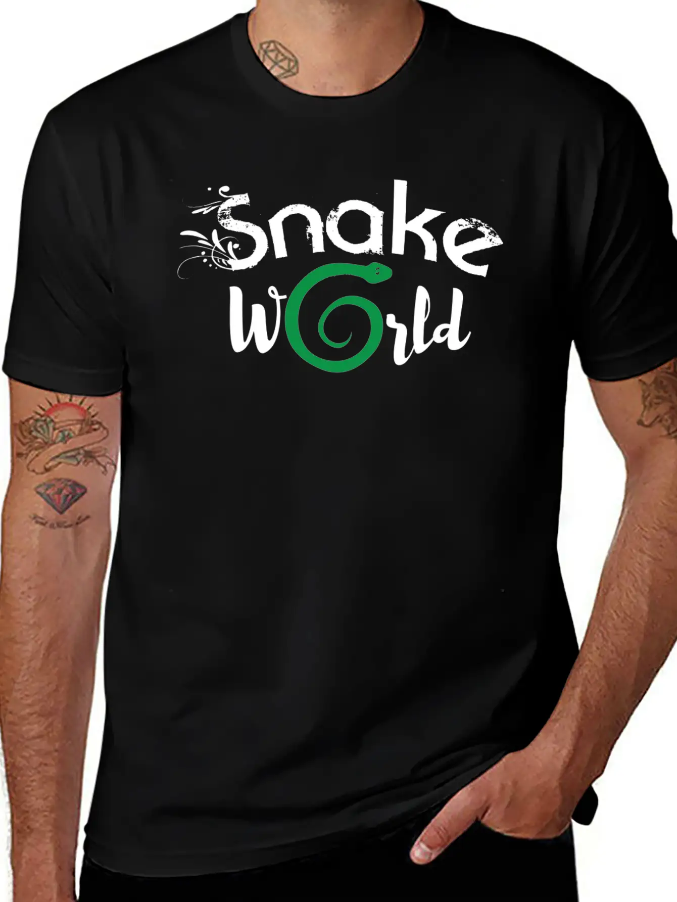Snake Essential Cotton Tee For Daily Outfits ¨C Unisex Style