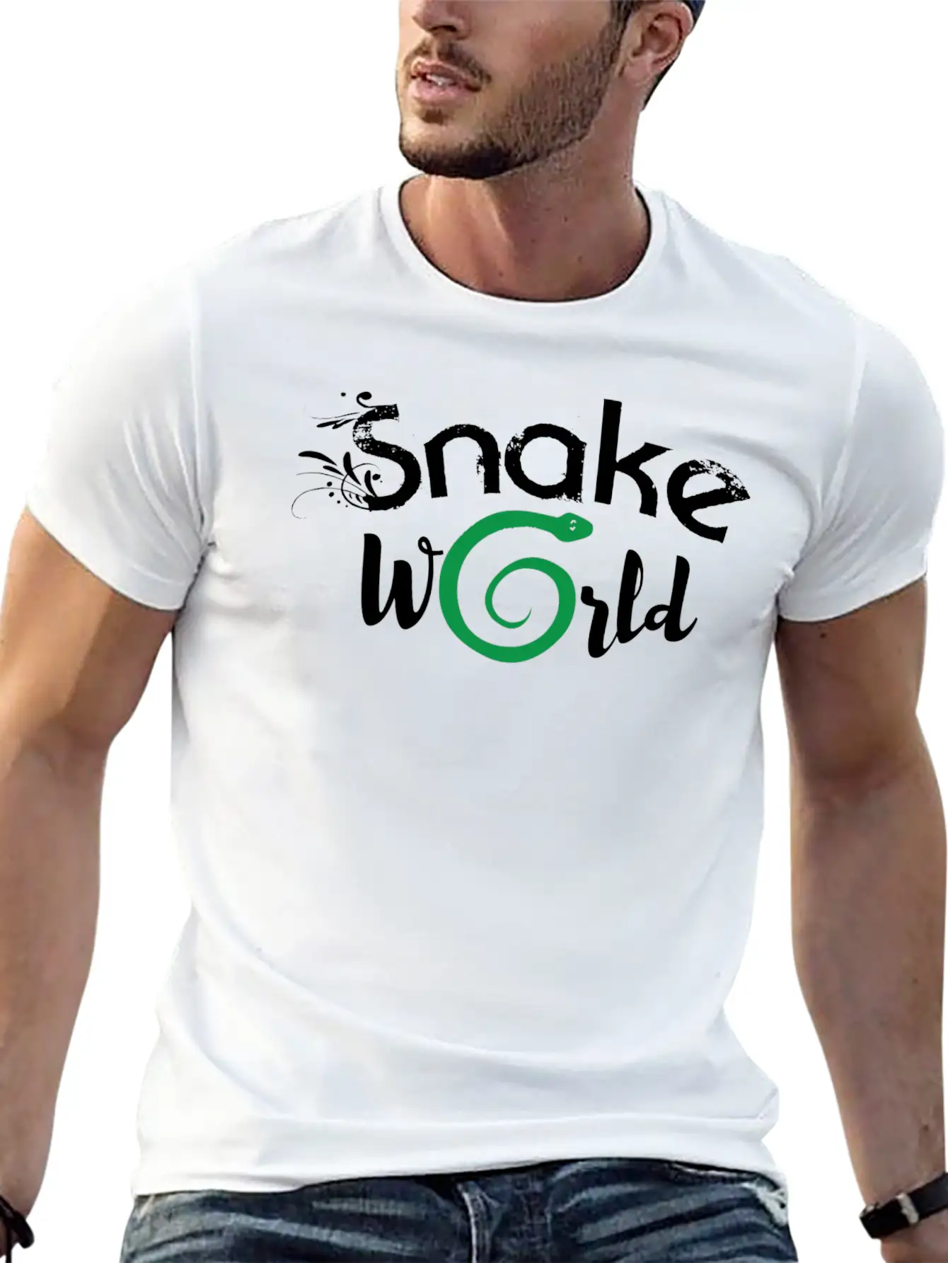 Snake Essential Cotton Tee For Daily Outfits ¨C Unisex Style