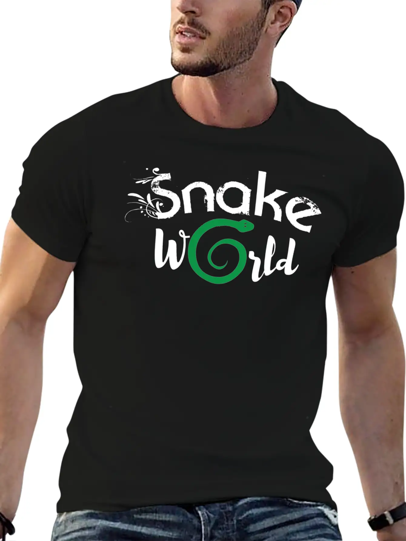 Snake Essential Cotton Tee For Daily Outfits ¨C Unisex Style