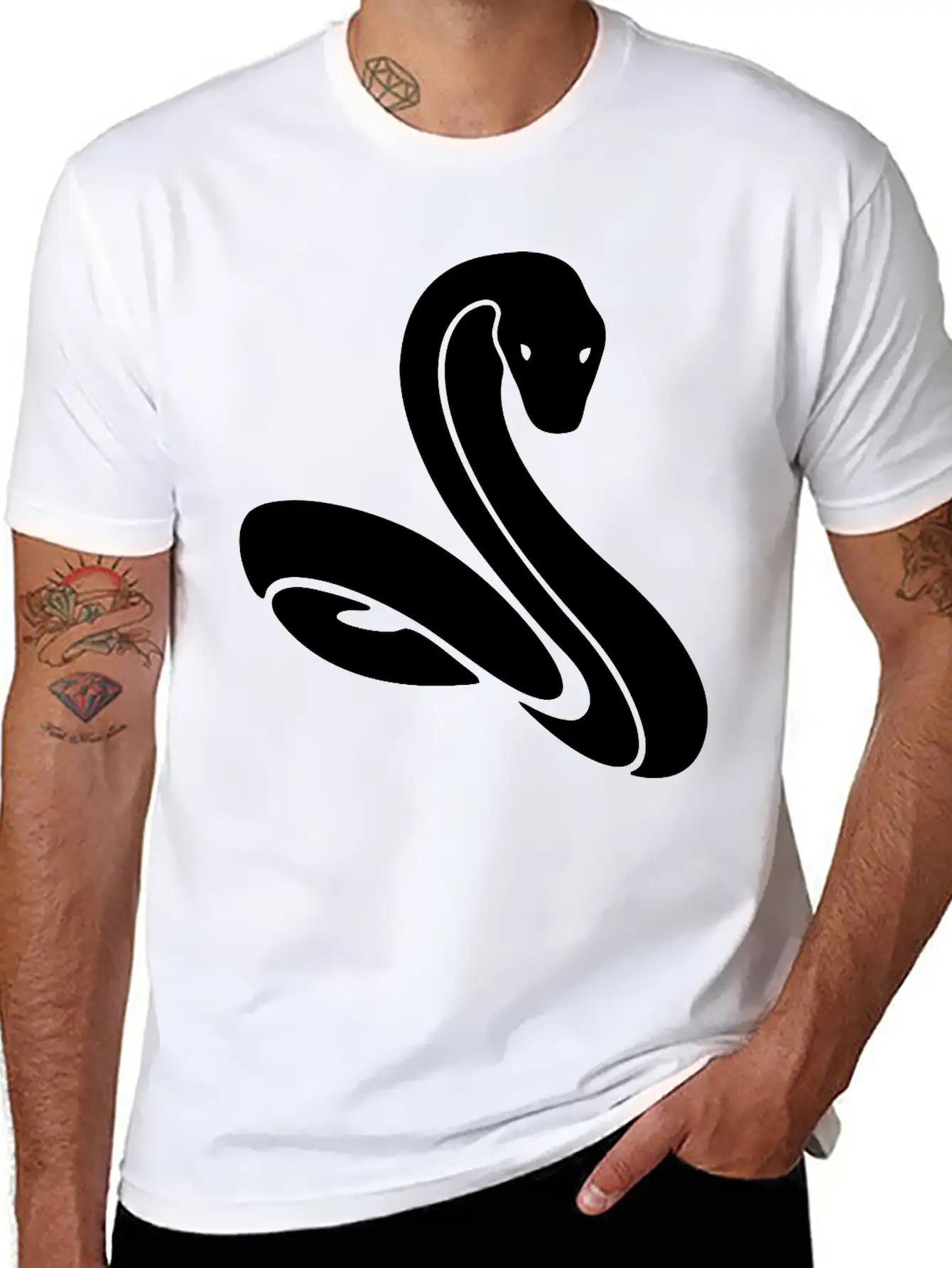 Snake Slim Soft Cotton Short Sleeve Tee ¨C Unisex Wardrobe Staple