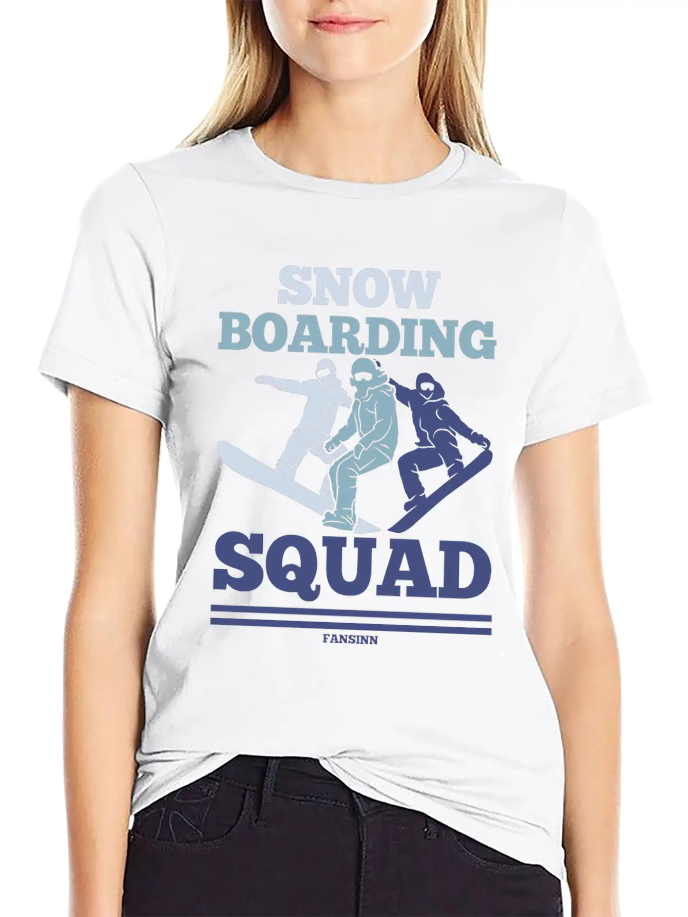 Snow Boarding Squad Soft Cotton Short Sleeve Tee ¨C Unisex Wardrobe Staple