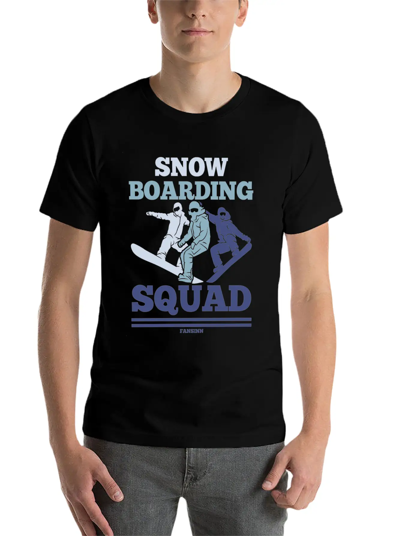 Snow Boarding Squad Soft Cotton Short Sleeve Tee ¨C Unisex Wardrobe Staple