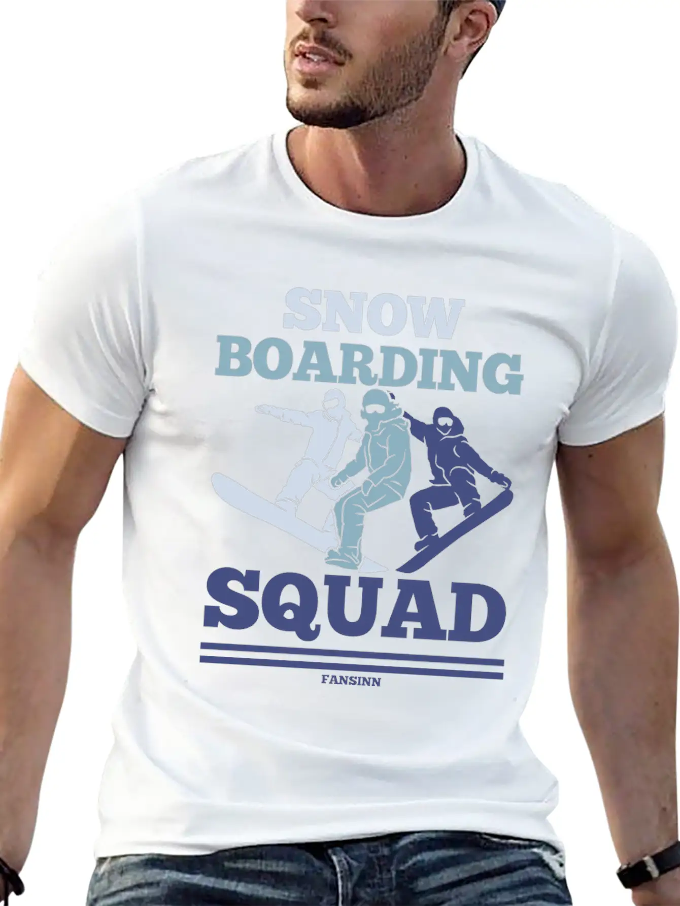 Snow Boarding Squad Soft Cotton Short Sleeve Tee ¨C Unisex Wardrobe Staple