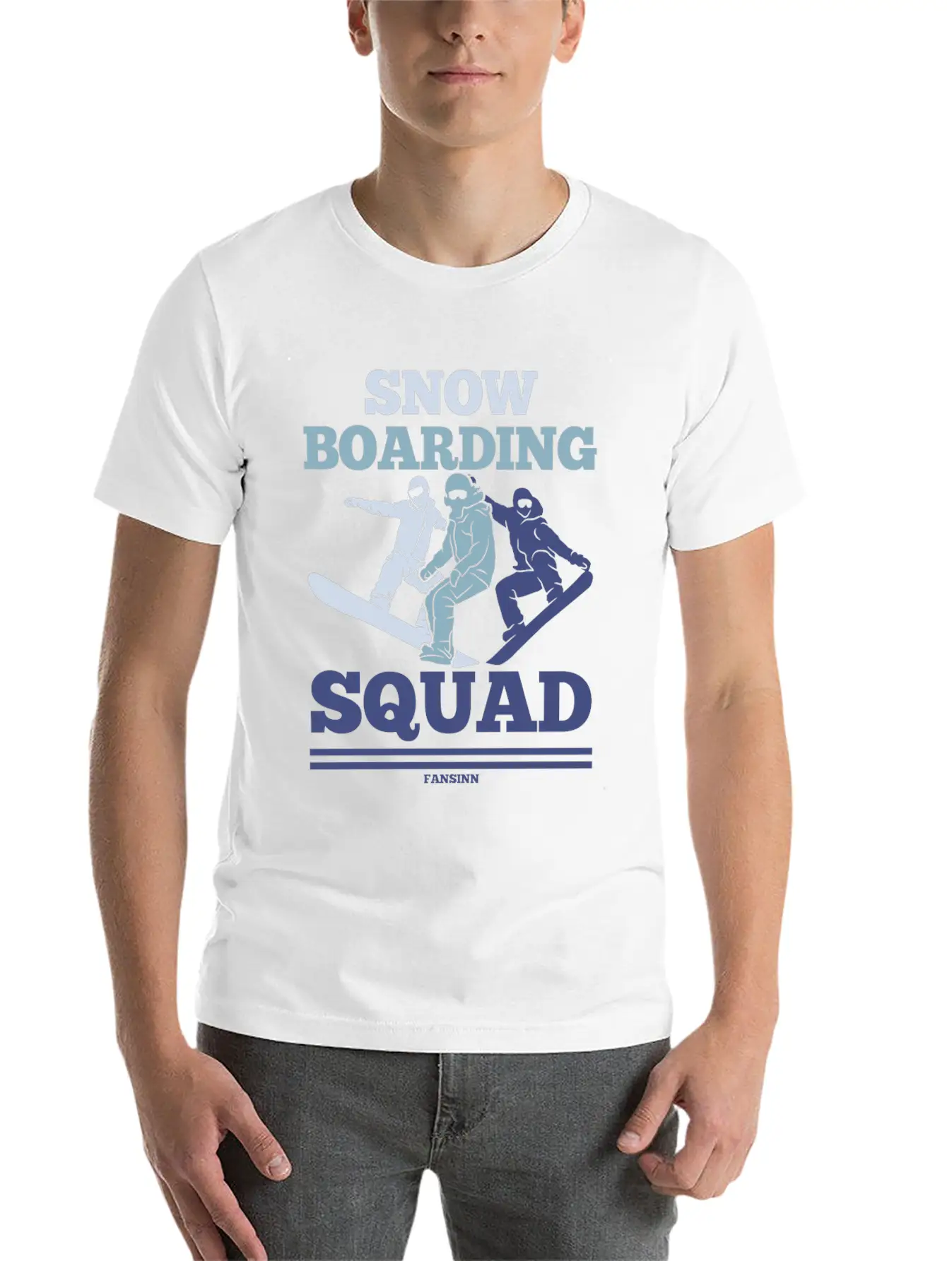 Snow Boarding Squad Soft Cotton Short Sleeve Tee ¨C Unisex Wardrobe Staple