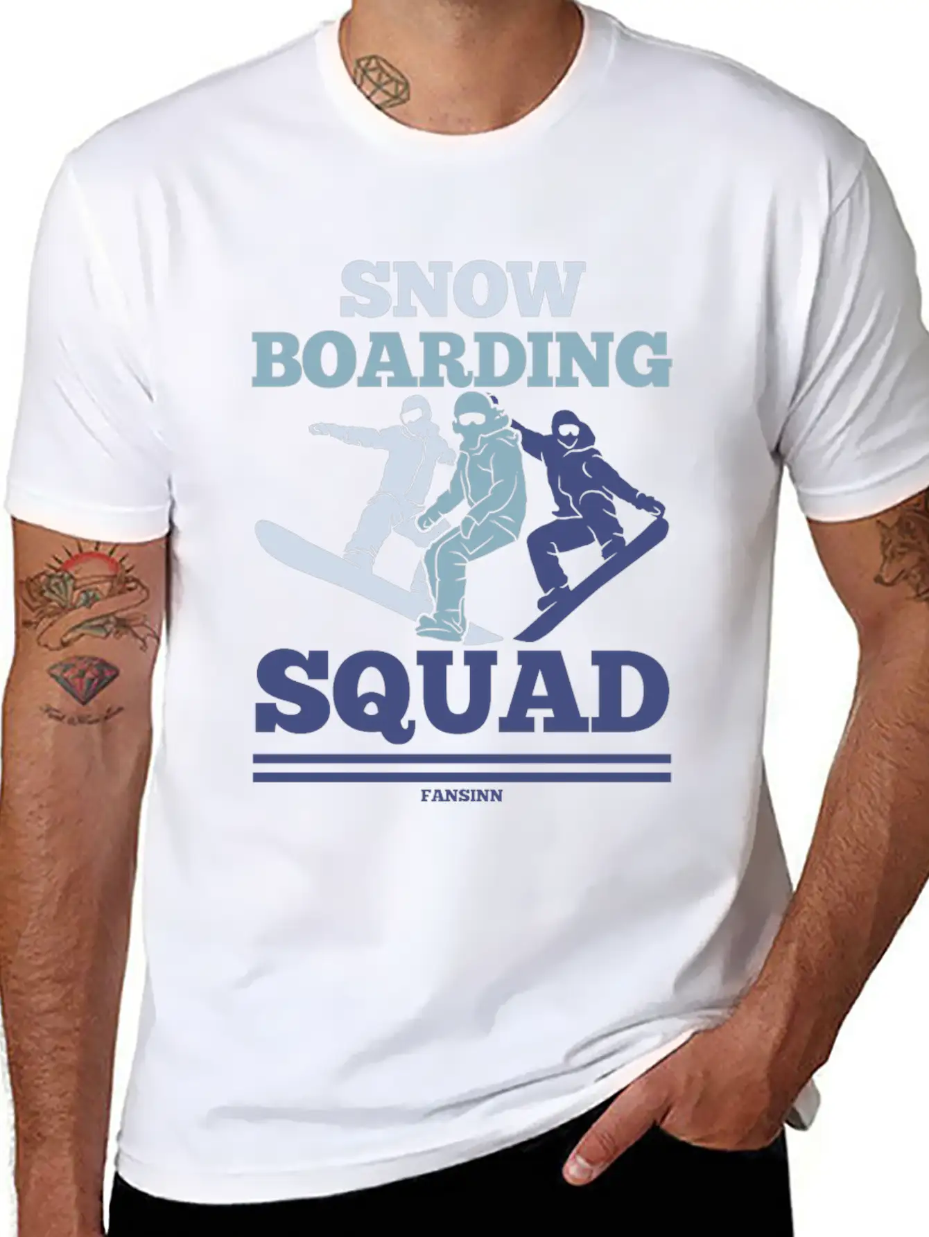 Snow Boarding Squad Soft Cotton Short Sleeve Tee ¨C Unisex Wardrobe Staple
