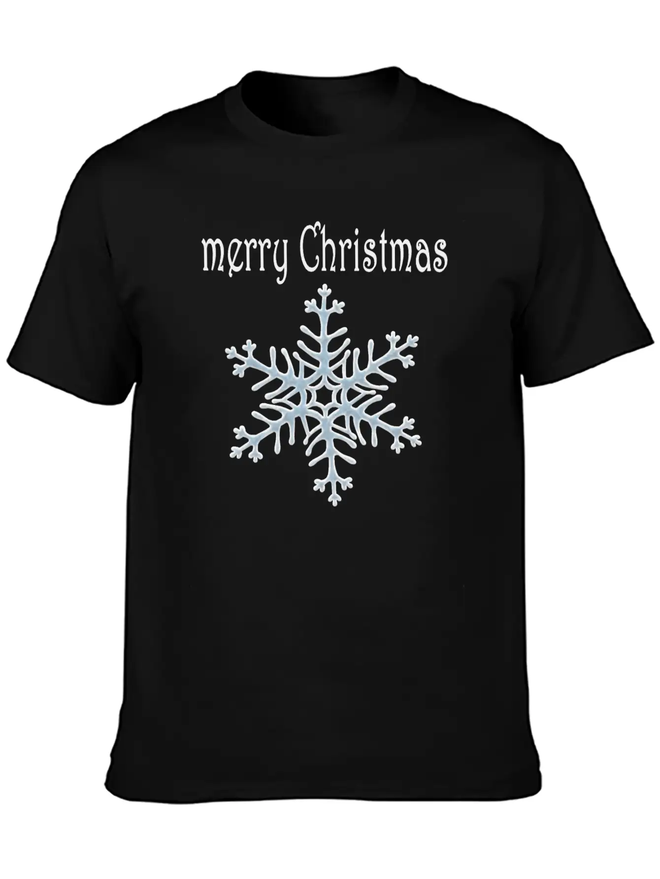 Snowflake Design Basic Graphic T-Shirt ¨C Daily Comfort In Soft Cotton
