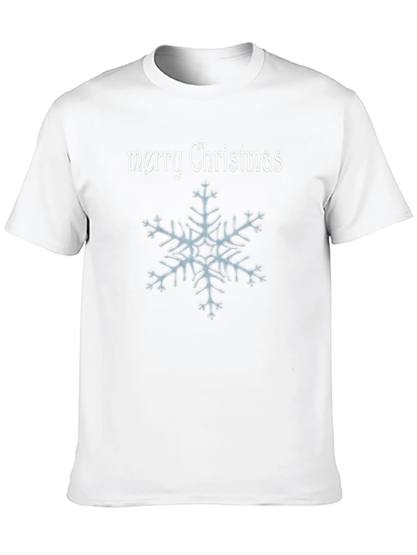 Snowflake Design Basic Graphic T-Shirt ¨C Daily Comfort In Soft Cotton
