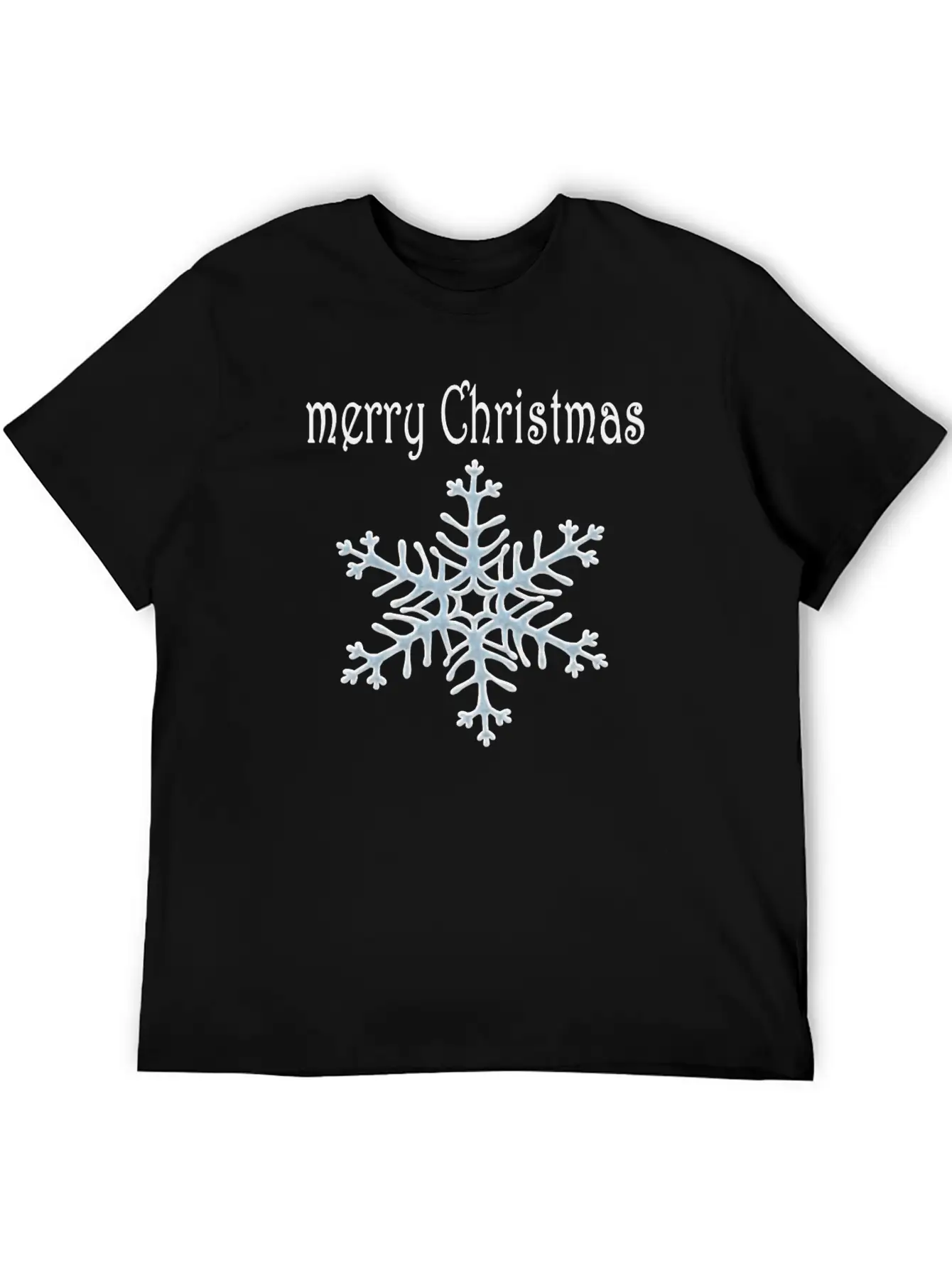 Snowflake Design Basic Graphic T-Shirt ¨C Daily Comfort In Soft Cotton
