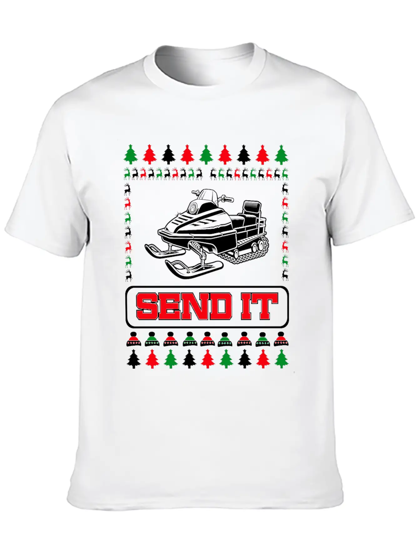 Snowmobile Snow Machine Basic Graphic T-Shirt ¨C Daily Comfort In Soft Cotton