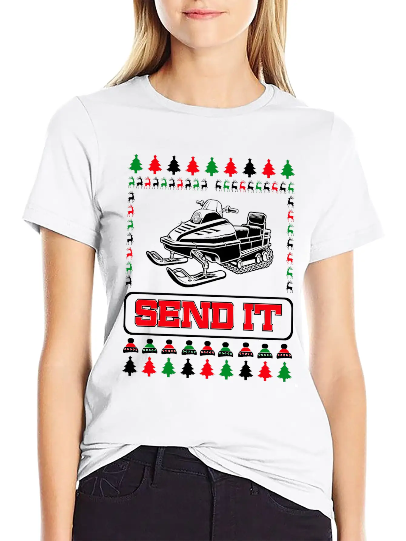 Snowmobile Snow Machine Basic Graphic T-Shirt ¨C Daily Comfort In Soft Cotton