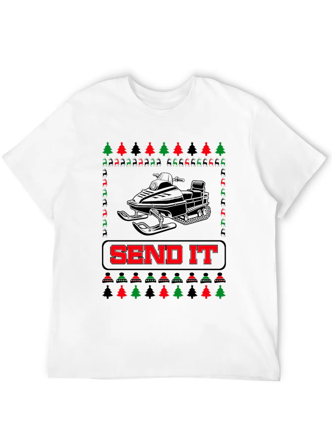 Snowmobile Snow Machine Basic Graphic T-Shirt ¨C Daily Comfort In Soft Cotton