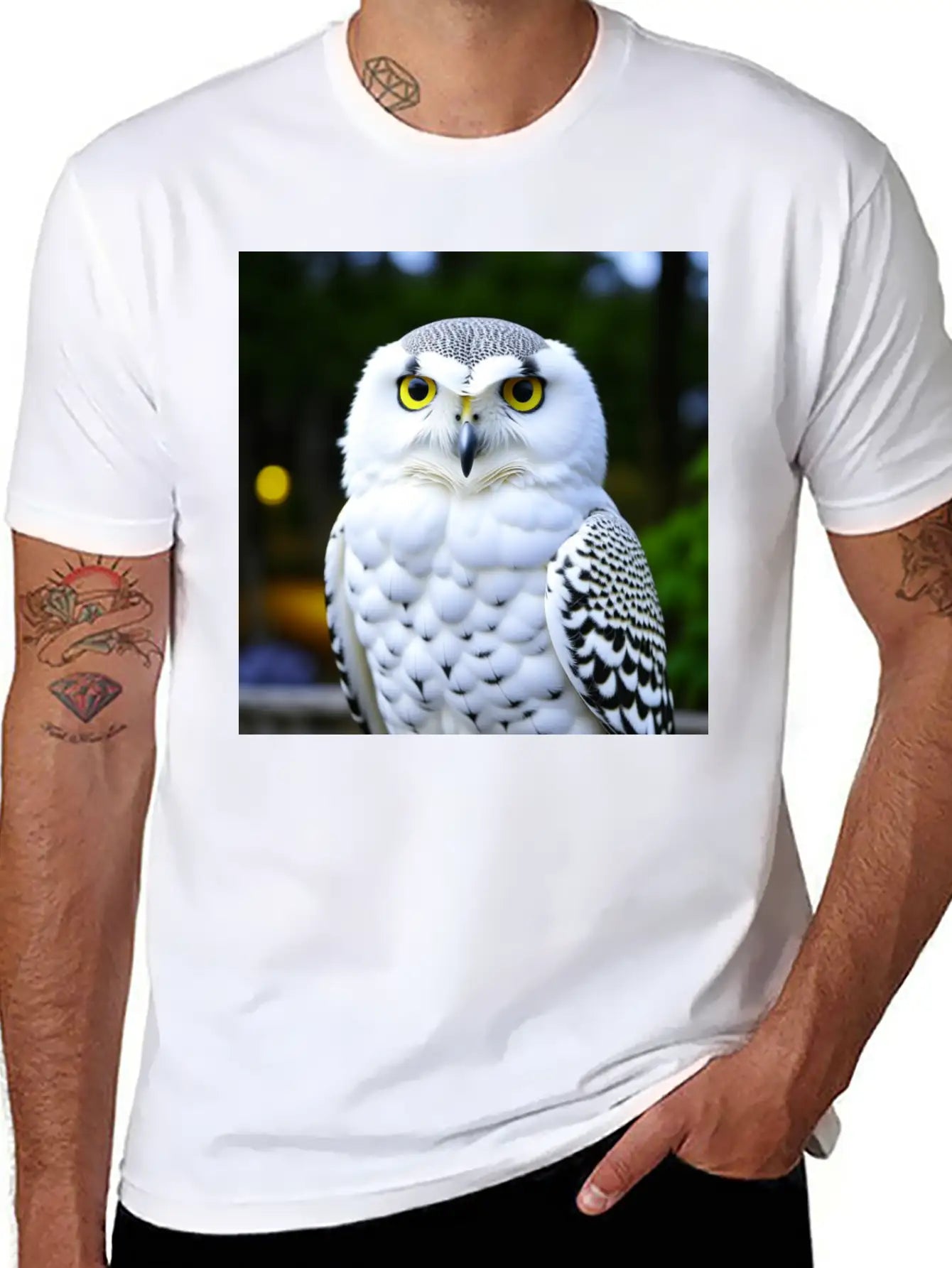Snowy Owl Graphic Basic Graphic T-Shirt ¨C Daily Comfort In Soft Cotton