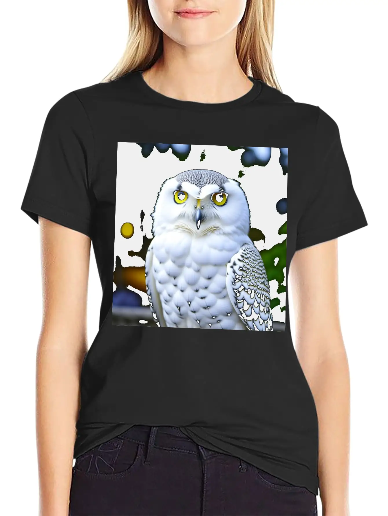 Snowy Owl Graphic Basic Graphic T-Shirt ¨C Daily Comfort In Soft Cotton