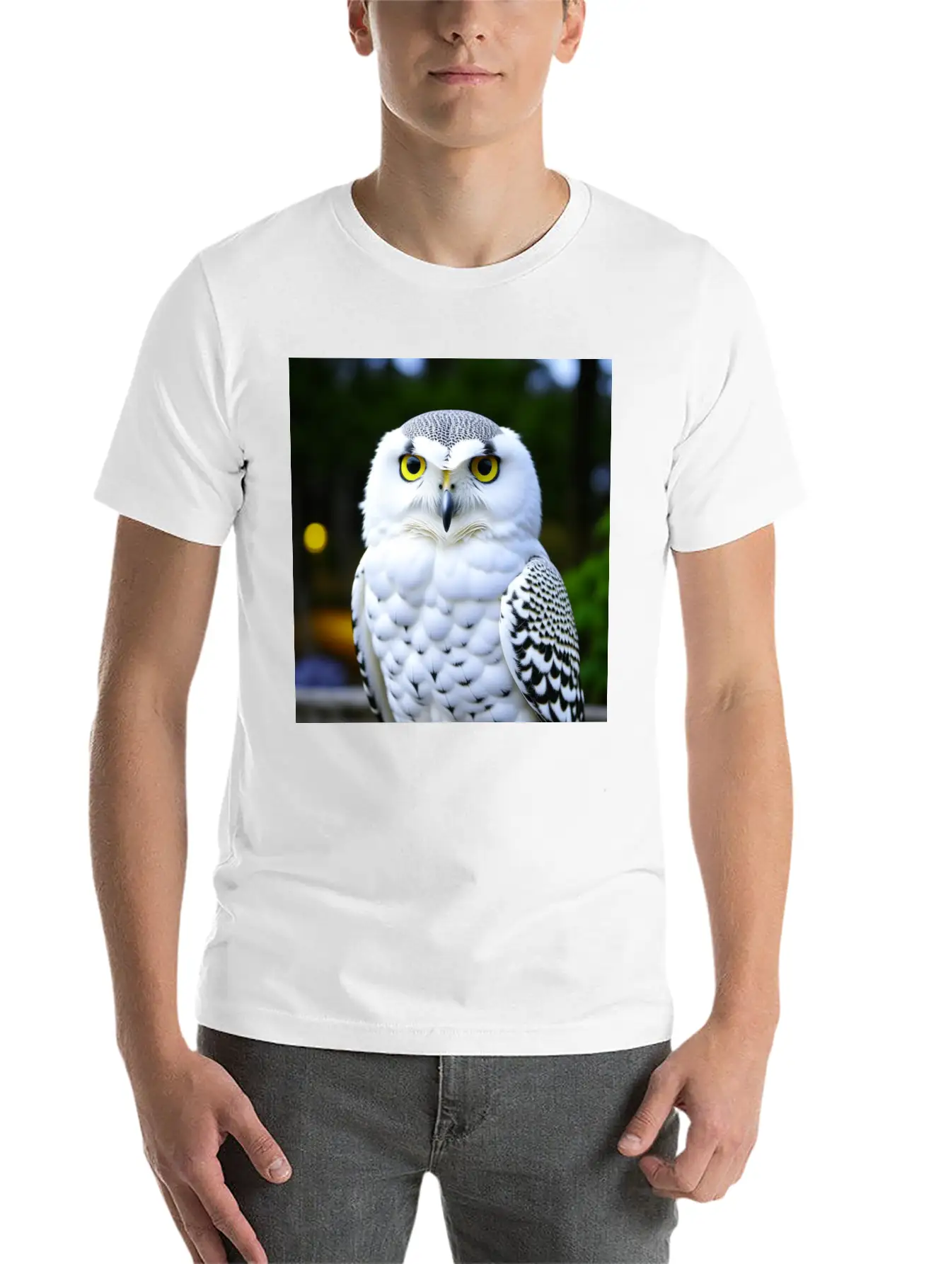 Snowy Owl Graphic Basic Graphic T-Shirt ¨C Daily Comfort In Soft Cotton