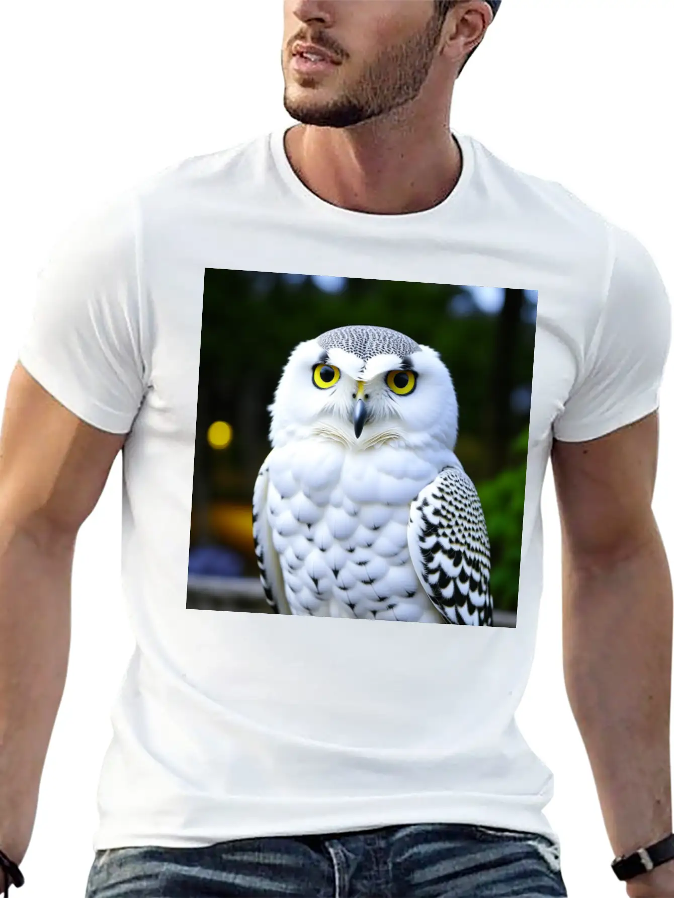 Snowy Owl Graphic Basic Graphic T-Shirt ¨C Daily Comfort In Soft Cotton