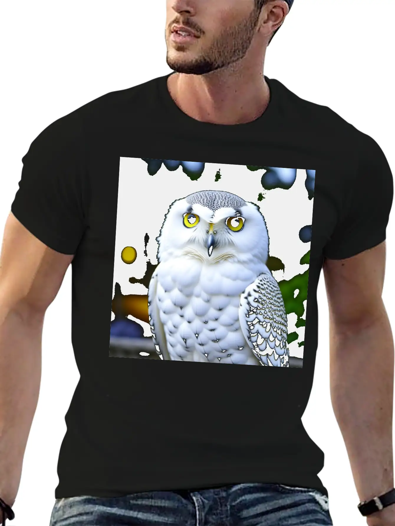 Snowy Owl Graphic Basic Graphic T-Shirt ¨C Daily Comfort In Soft Cotton