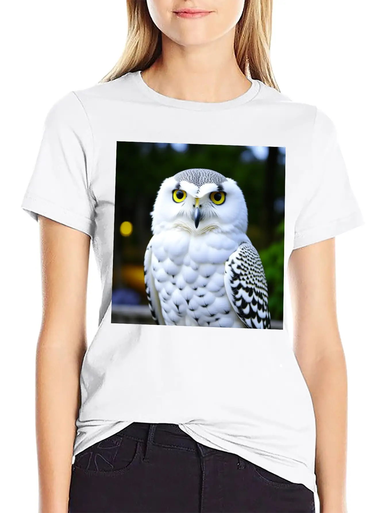 Snowy Owl Graphic Basic Graphic T-Shirt ¨C Daily Comfort In Soft Cotton
