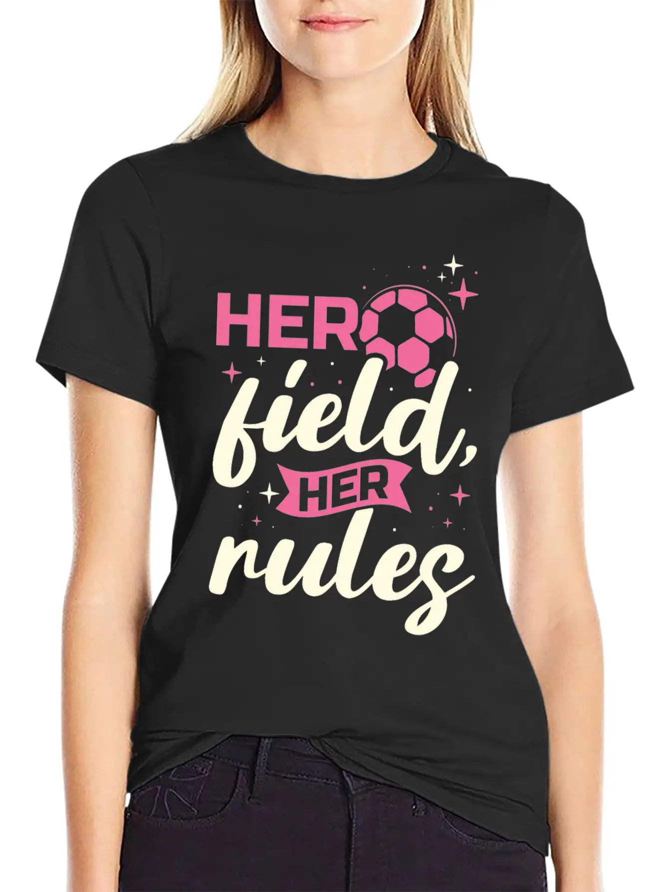 Soccer Girl Team Outfit For Players + Fans Basic Graphic T-Shirt ¨C Daily Comfort In Soft Cotton