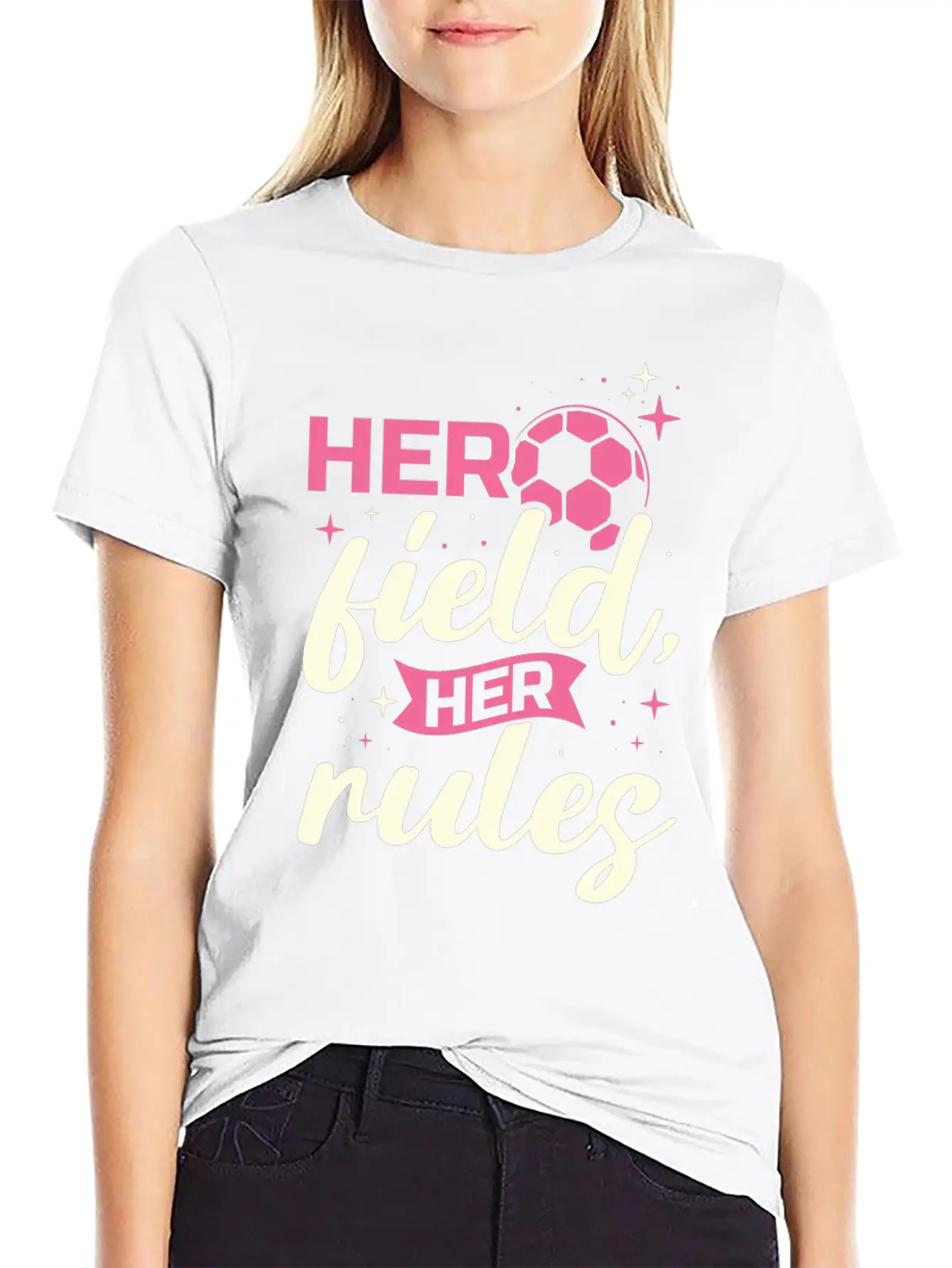 Soccer Girl Team Outfit For Players + Fans Basic Graphic T-Shirt ¨C Daily Comfort In Soft Cotton