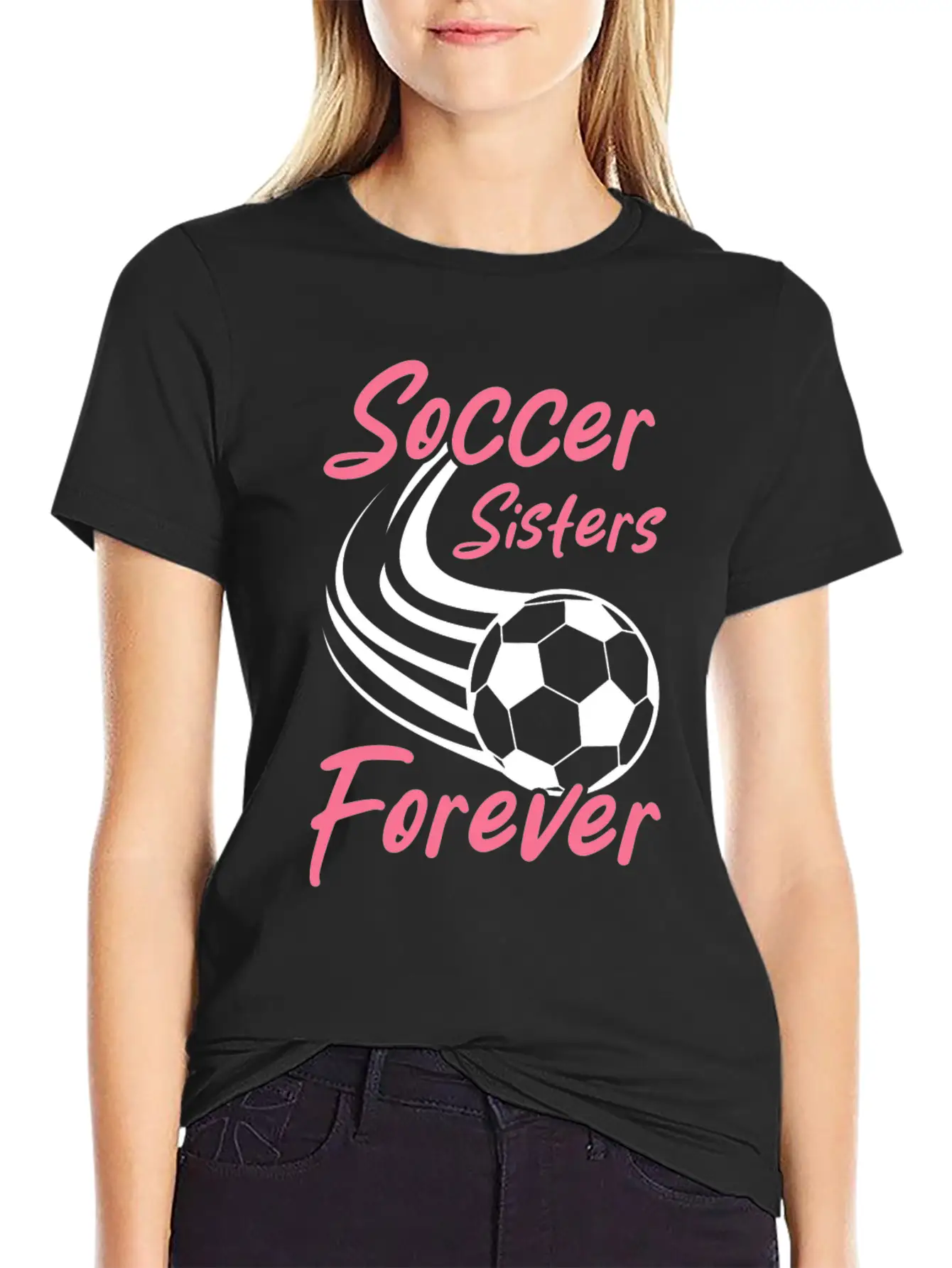Soccer Girl Team Outfit For Players + Fans Essential Cotton Tee For Daily Outfits ¨C Unisex Style