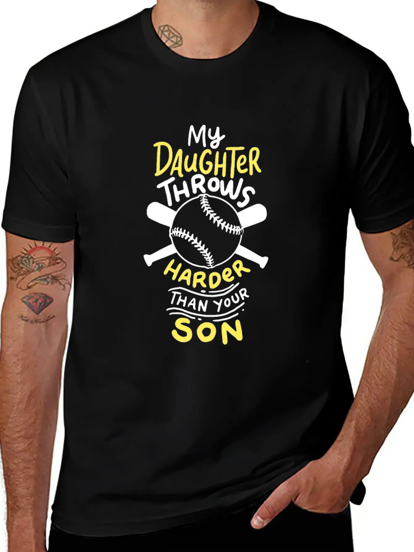 Softball: My Daughter Throws Harder Than Your Son Soft Cotton Short Sleeve Tee ¨C Unisex Wardrobe Staple