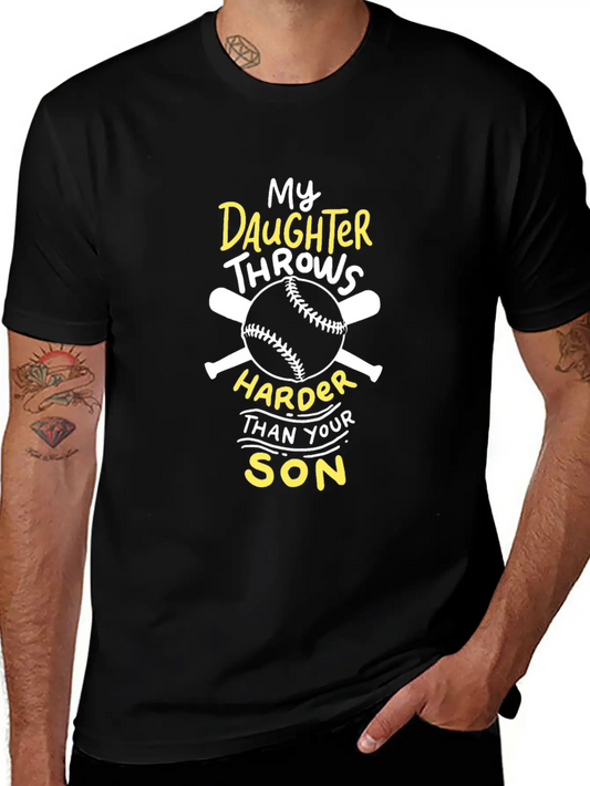 Softball: My Daughter Throws Harder Than Your Son Soft Cotton Short Sleeve Tee ¨C Unisex Wardrobe Staple
