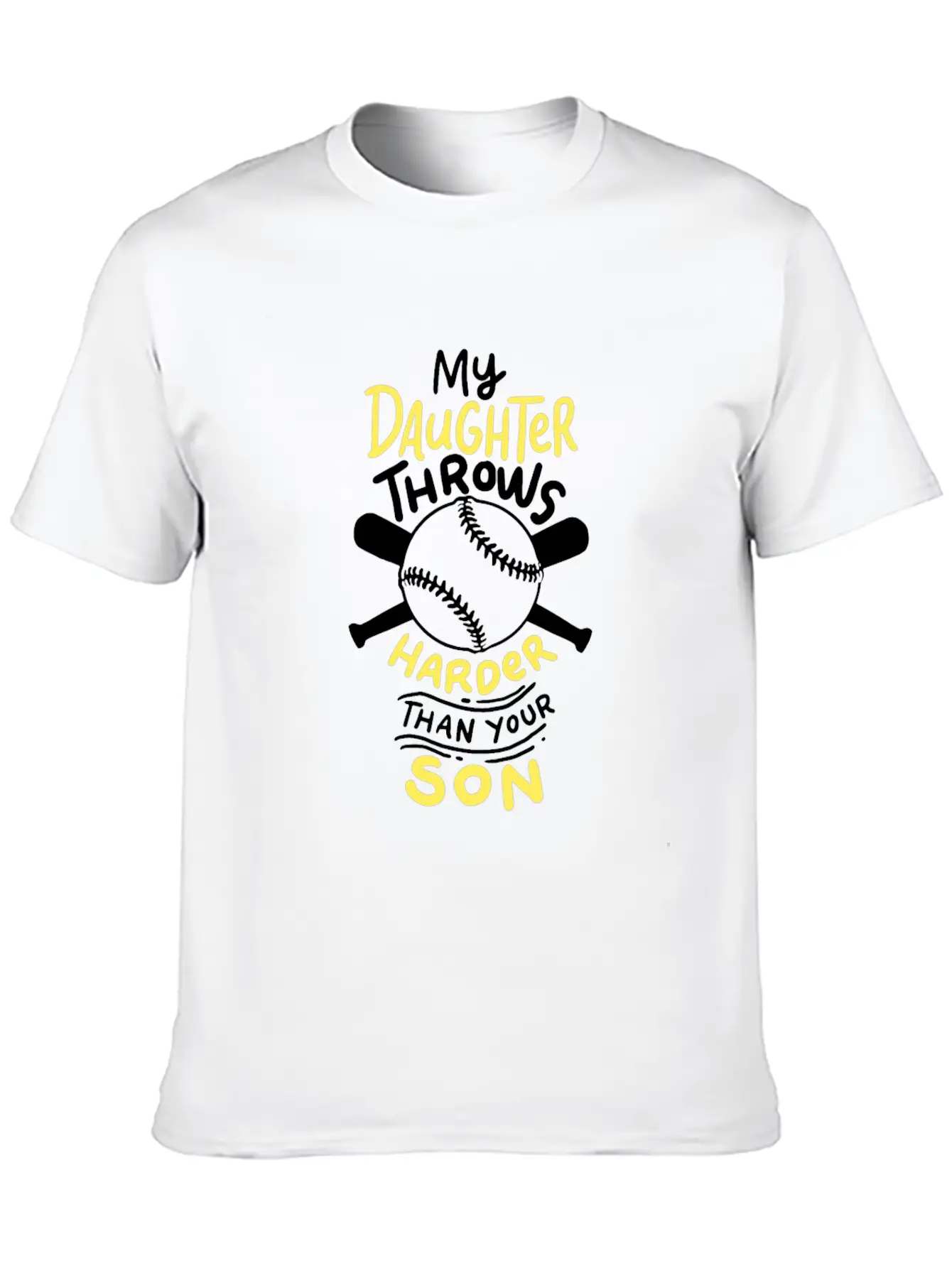 Softball: My Daughter Throws Harder Than Your Son Soft Cotton Short Sleeve Tee ¨C Unisex Wardrobe Staple