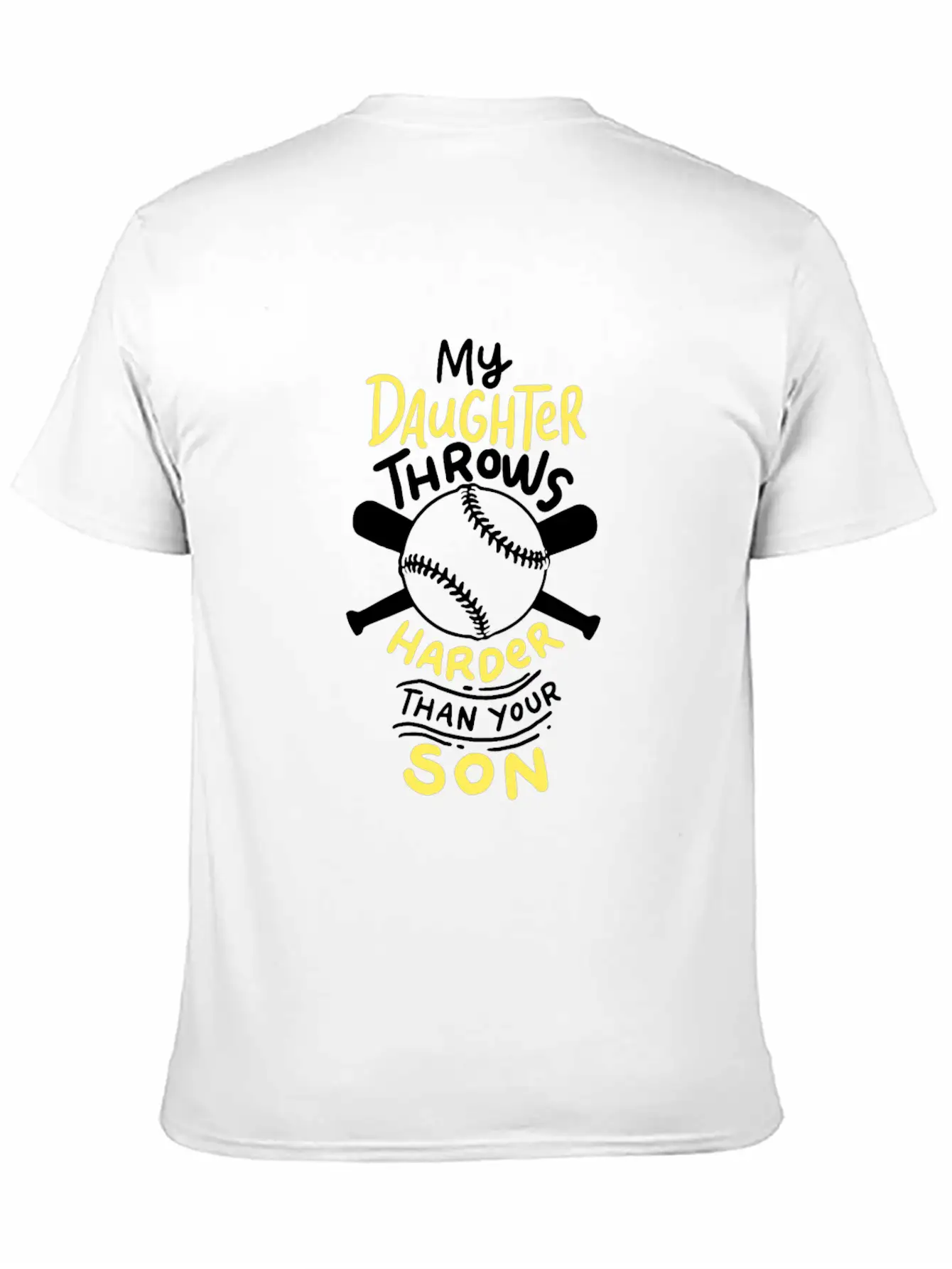 Softball: My Daughter Throws Harder Than Your Son Soft Cotton Short Sleeve Tee ¨C Unisex Wardrobe Staple