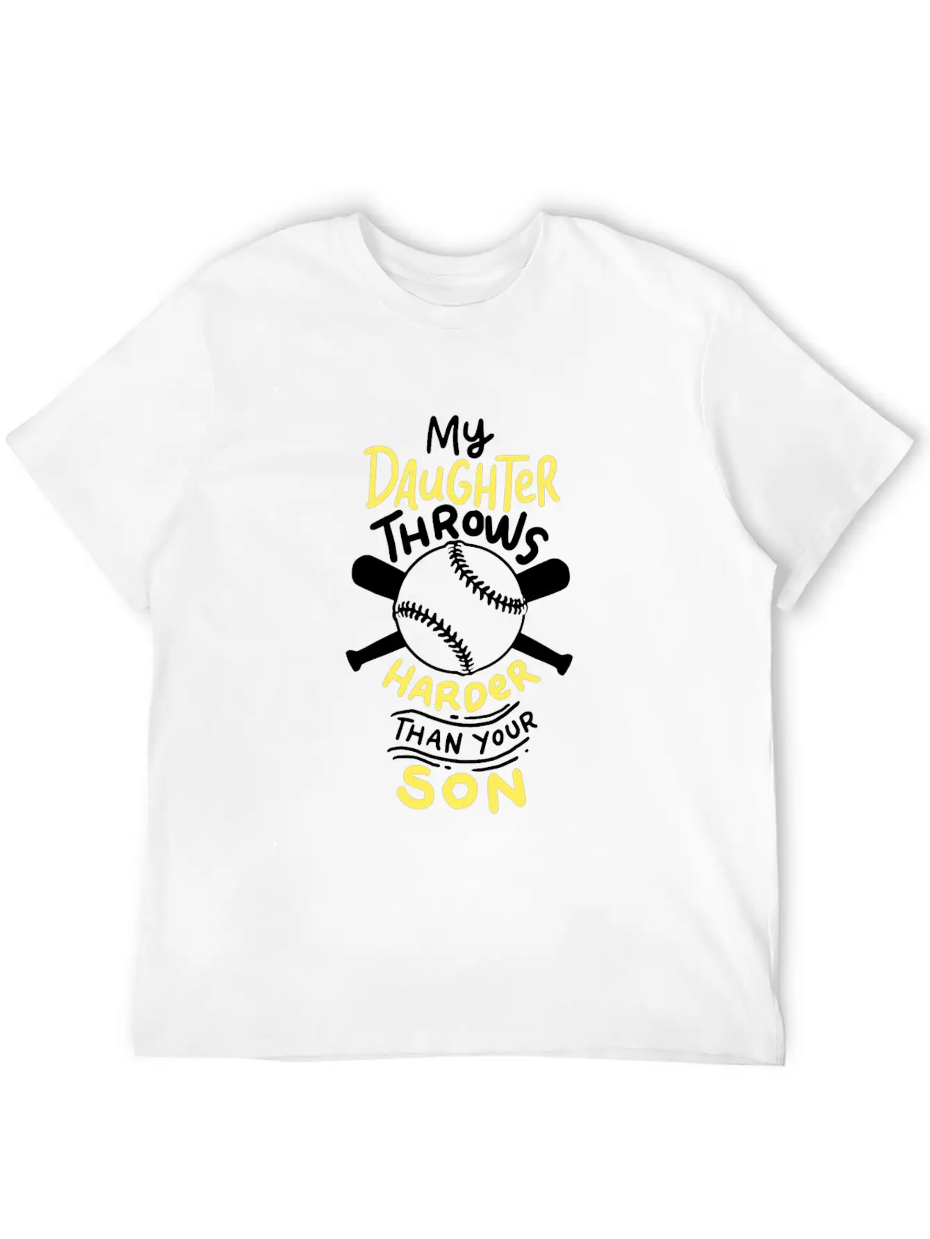 Softball: My Daughter Throws Harder Than Your Son Soft Cotton Short Sleeve Tee ¨C Unisex Wardrobe Staple